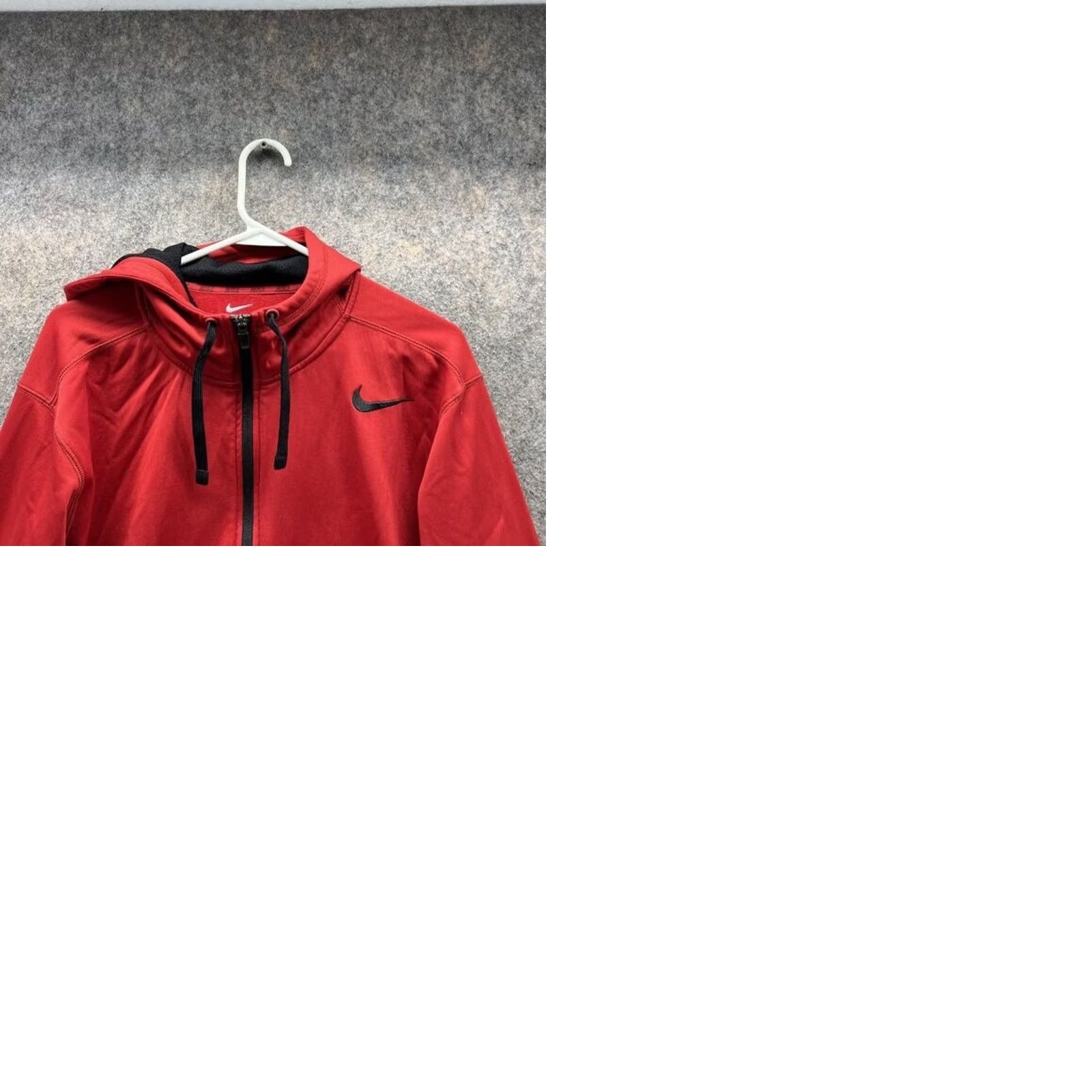 Nike Nike Sweater Hooded Full Zip Men Large Red VTG Swoosh Logo Knit Casual Size US L / EU 52-54 / 3 - 9 Thumbnail