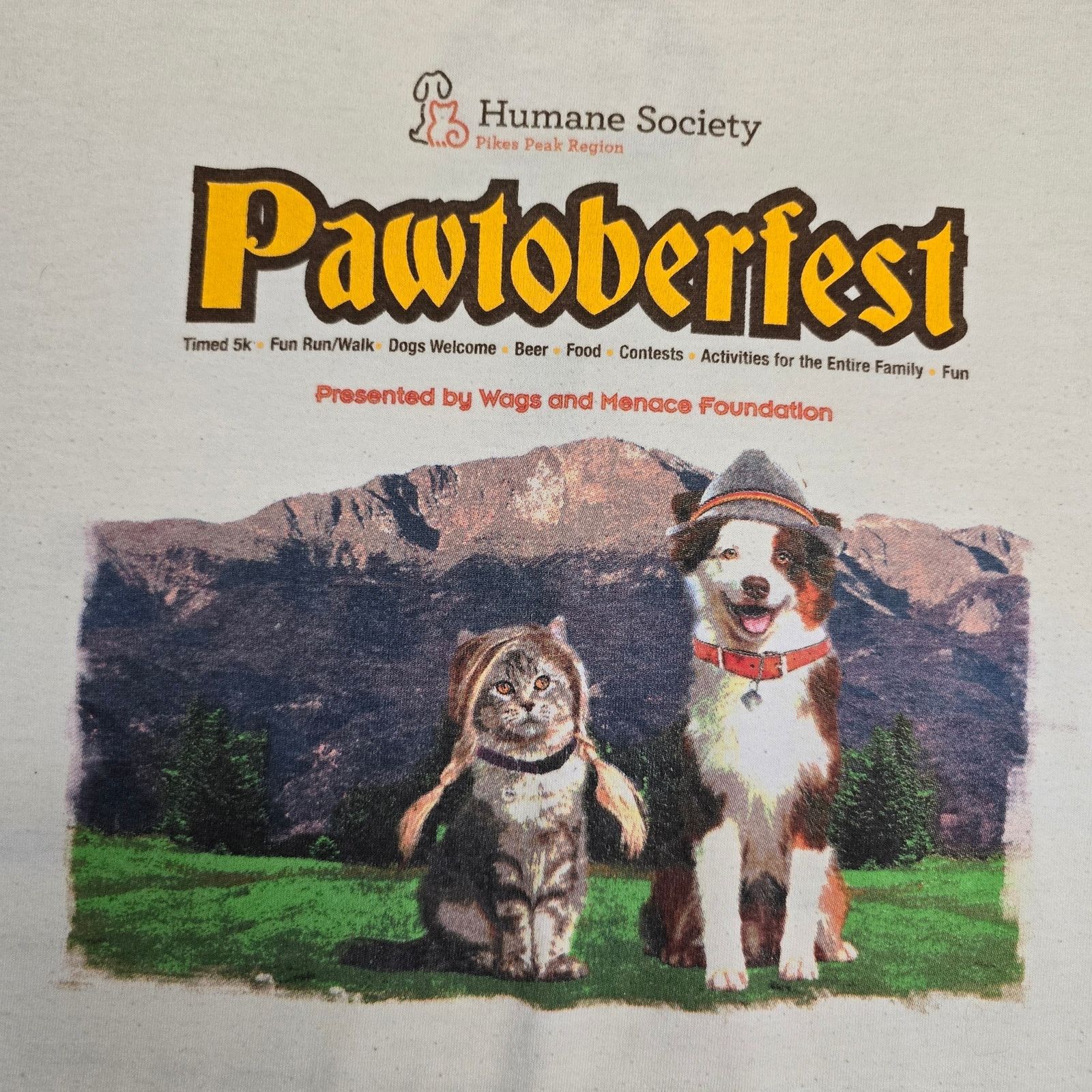Gildan Oktoberfest Dog Pawtoberfest XL White Humane Society Tee Size US XL / EU 56 / 4 - 4 Thumbnail
