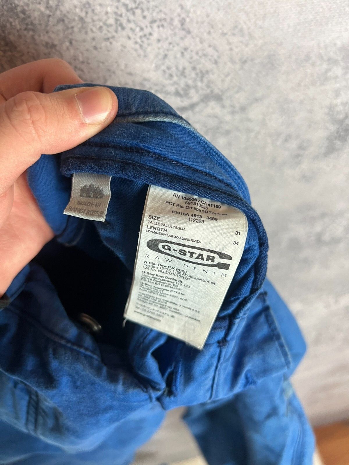 G-Star G Star Raw Pants Men's Size 31 Blue ` Size US 31 - 16 Thumbnail