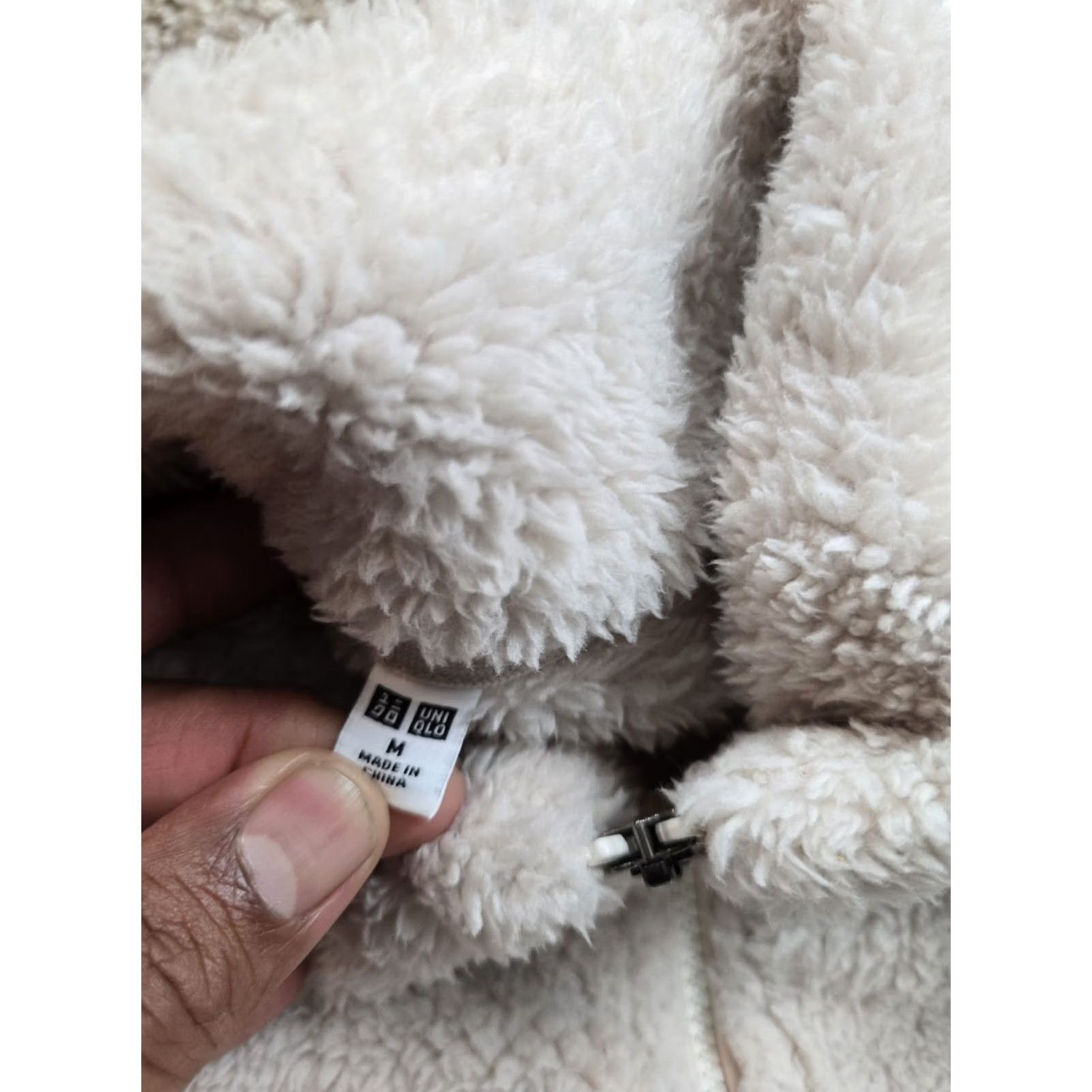 Uniqlo Uniqlo Fleece Jacket Medium Mens Beige Full Zip Mock Neck Pockets Outdoor Size US S / EU 44-46 / 1 - 4 Thumbnail