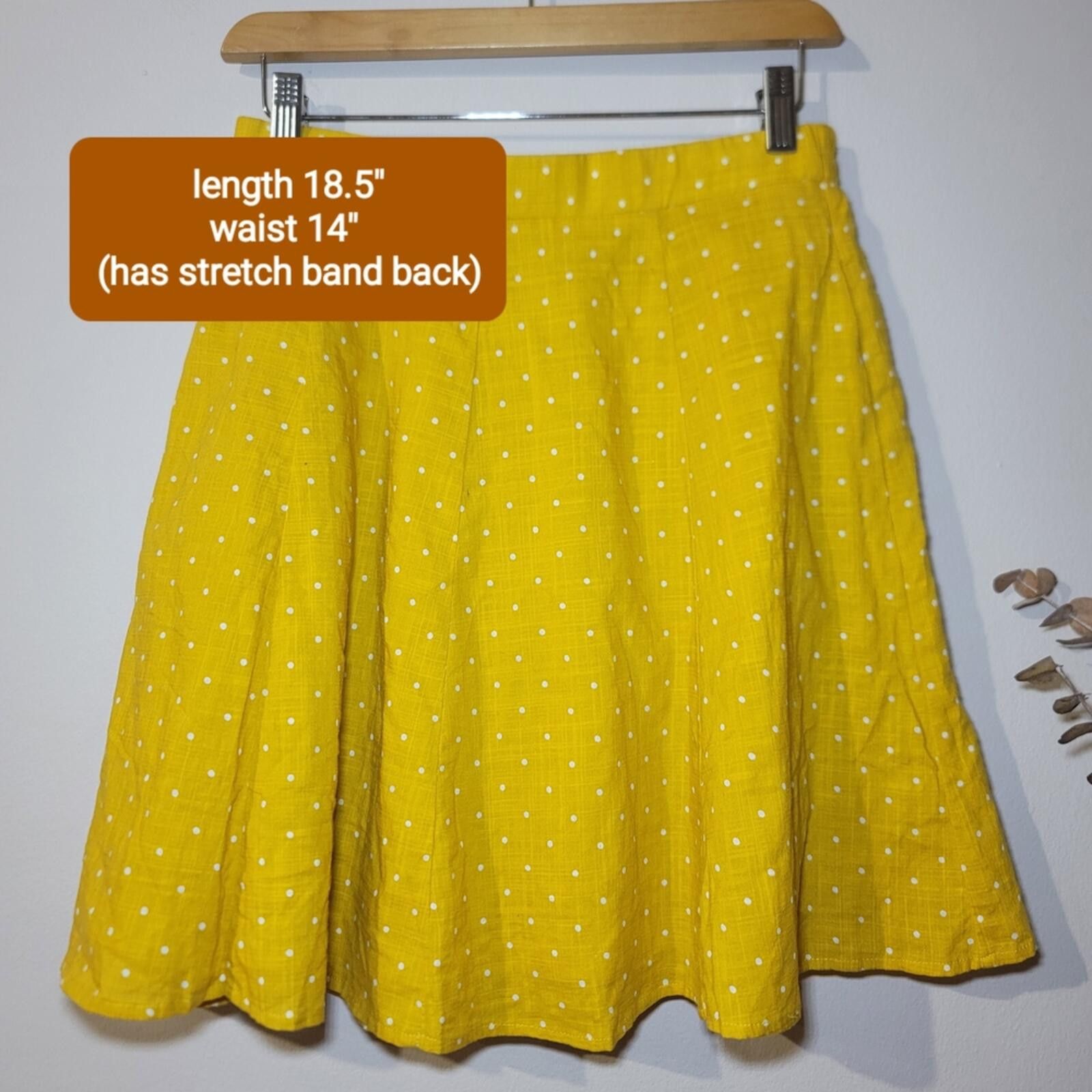 Other Tulip B Polka Dot Mini Skater Skirt Cotton Sz L Grandmacore Size 36" / US 14 / IT 50 - 3 Thumbnail