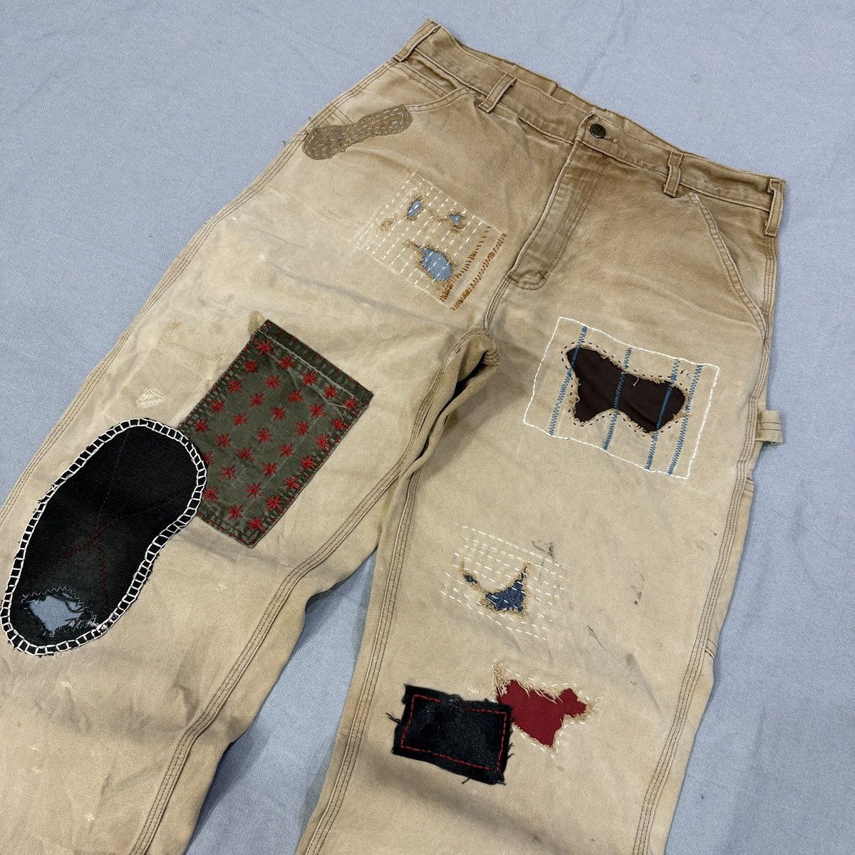 Carhartt Vintage Carhartt japanese Sashiko carpenter denim Size US 32 / EU 48 - 1 Thumbnail