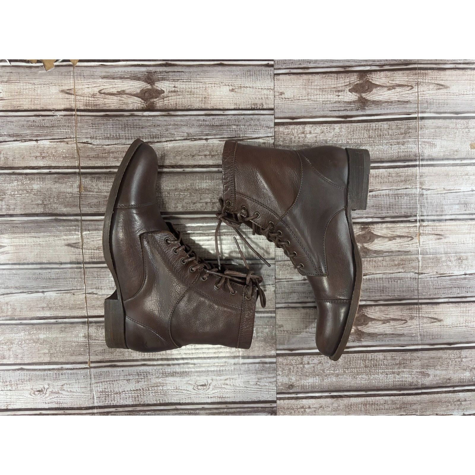 Frye Frye Erin 74312 lace up ankle leather boots size 8.5 color b Size US 8.5 / IT 38.5 - 5 Thumbnail