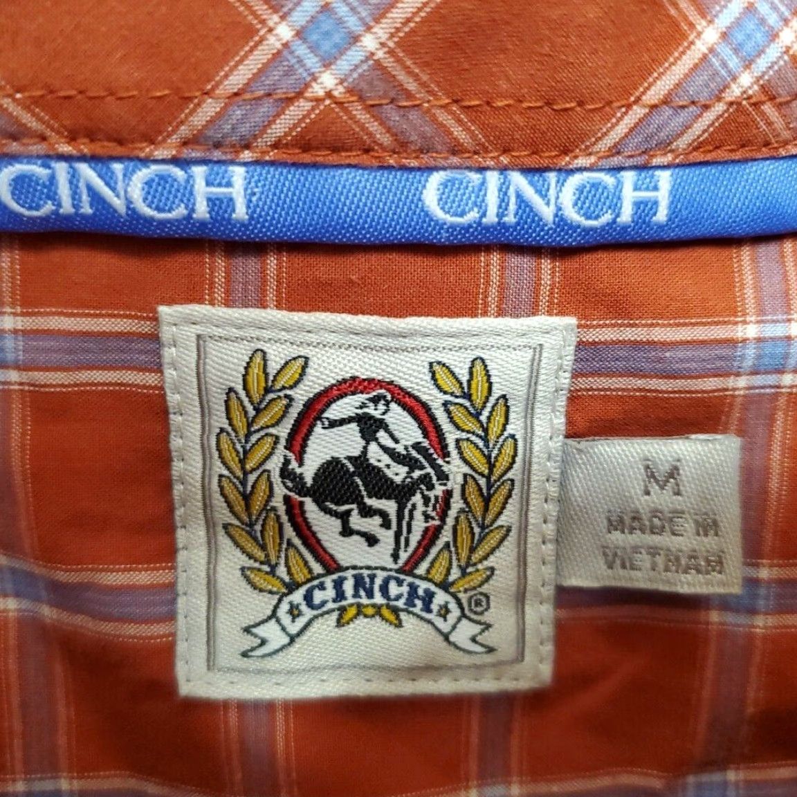 Vintage Cinch Shirt Mens M Red Plaid Long Sleeve Button Western Cowboy Ranch Rodeo Casual Clothing Size US M / EU 48-50 / 2 - 6 Thumbnail