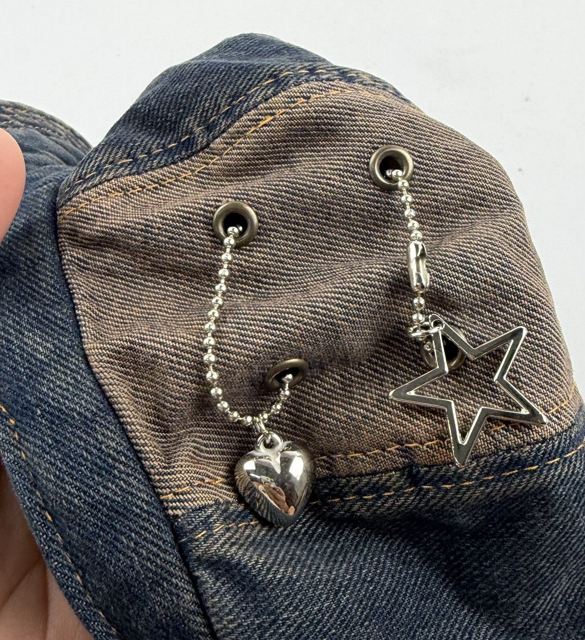 Japanese Brand punk style denim hat tc43 Size ONE SIZE - 3 Thumbnail