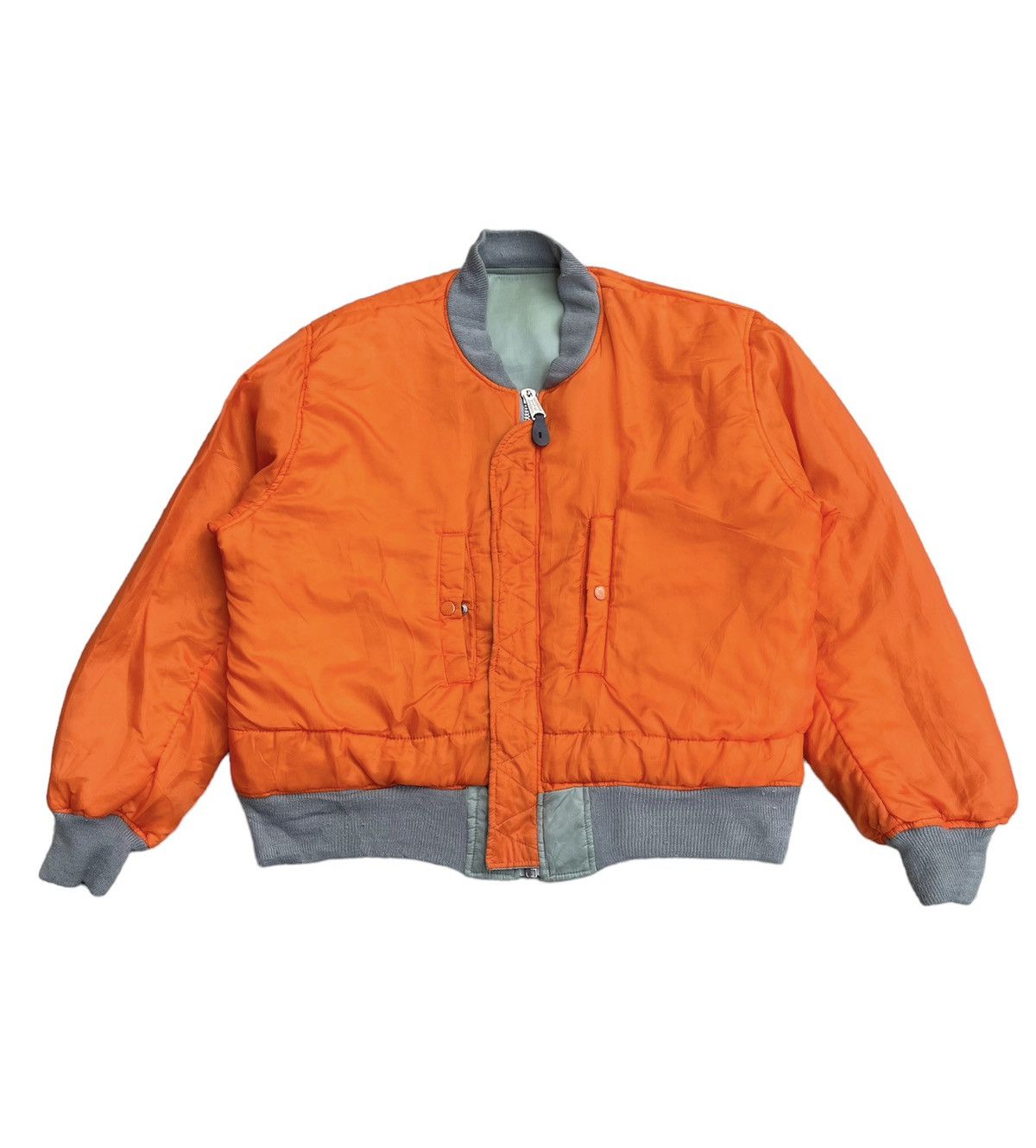 Vintage 🔥🔥RARE🔥🔥 VINTAGE MA-1 AIR FORCE BOMBER JACKET Size US L / EU 52-54 / 3 - 7 Thumbnail