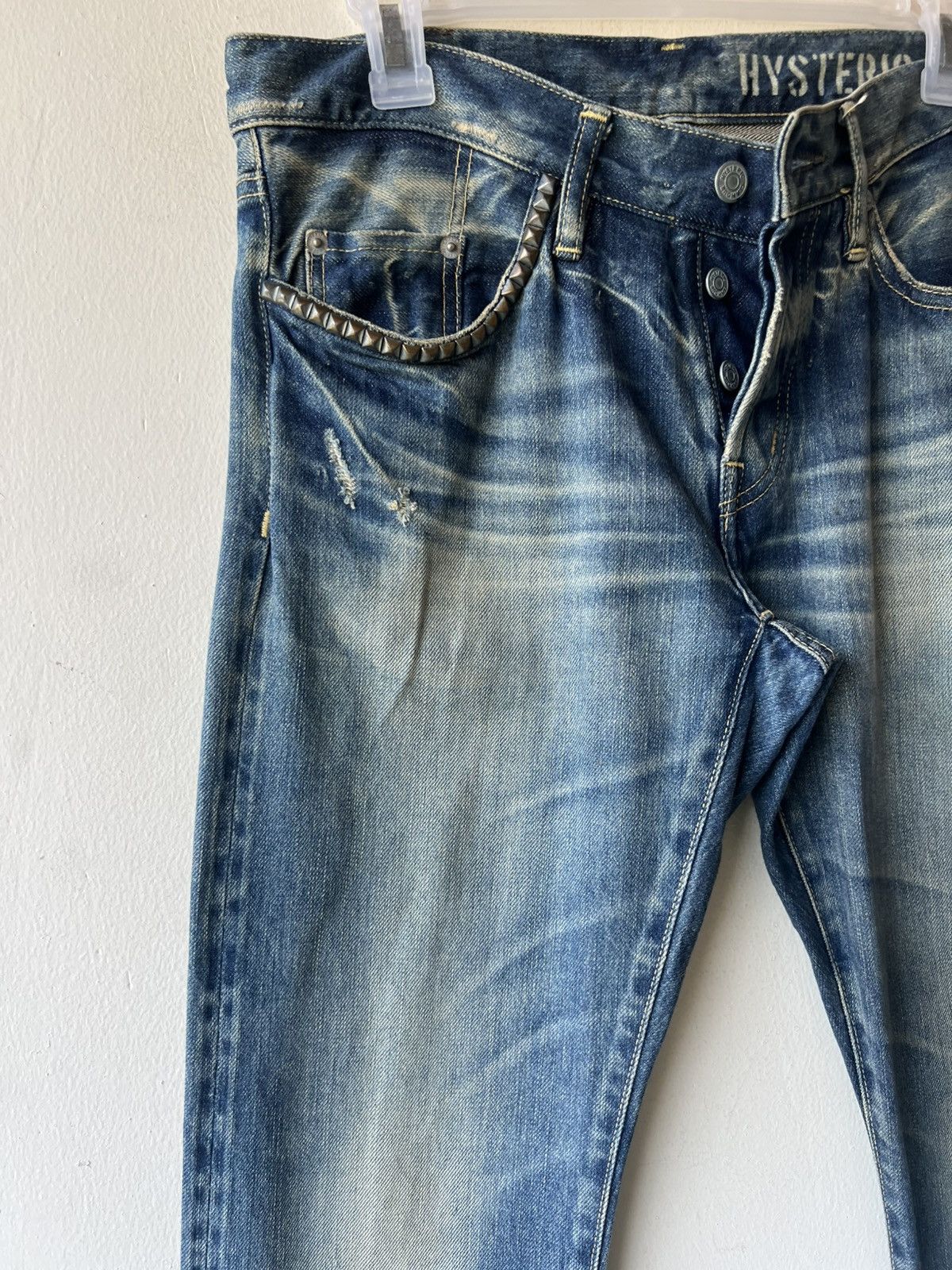 Hysteric Glamour Vintage Hysteric Glamour Distressed Denim Selvedge Jeans Size US 30 / EU 46 - 10 Thumbnail