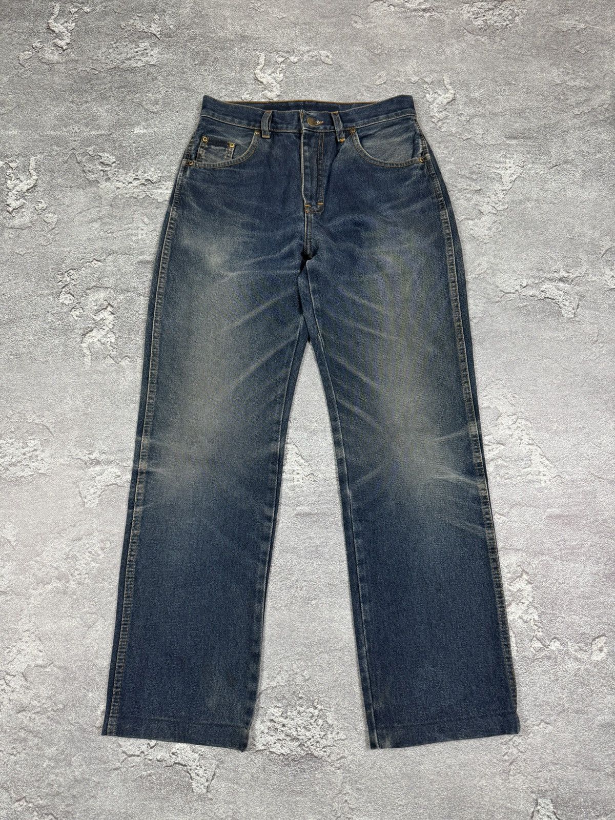 If Six Was Nine 2000s Wrangler Y2K Flare Bootcut Washed Jeans Size 30 Size US 30 / EU 46 - 4 Thumbnail