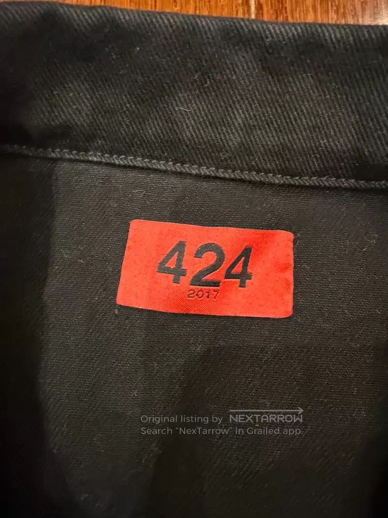 Other 424 Black Sleeve Patch Denim Jacket Size US M / EU 48-50 / 2 - 6 Thumbnail
