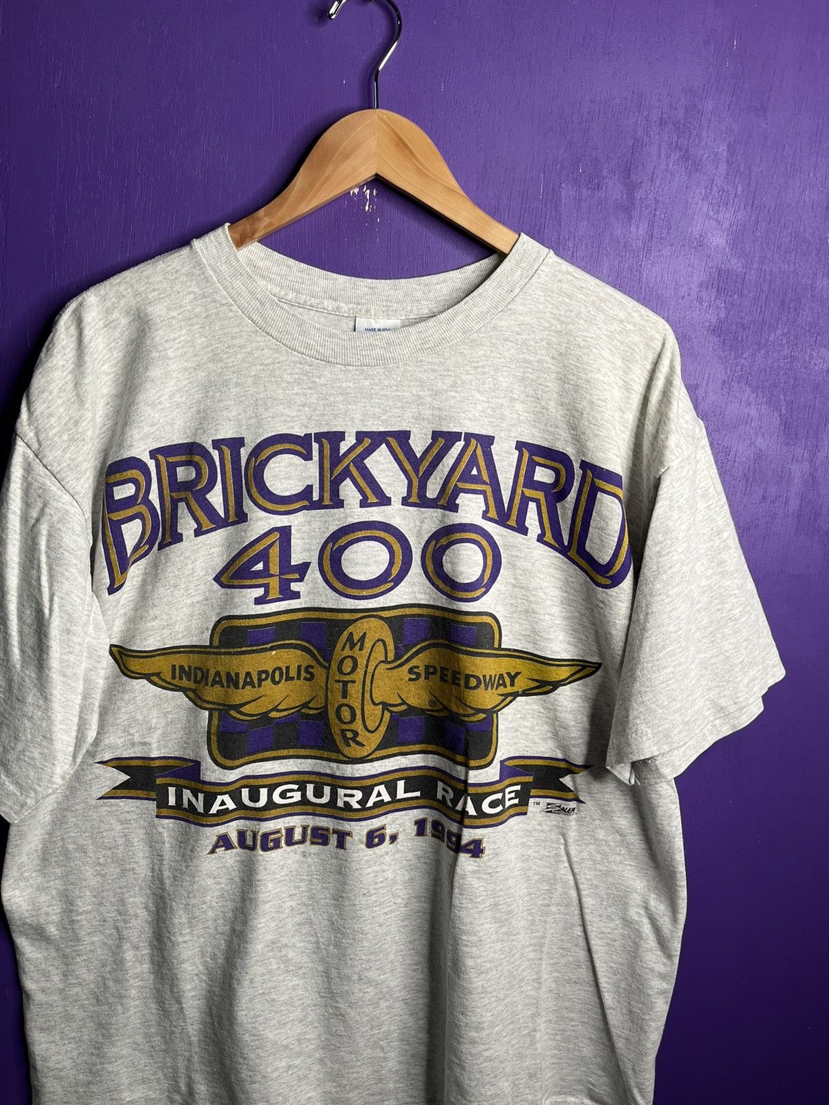 NASCAR × Salem Sportswear × Vintage Vintage 1994 Salem Brickyard 400 inaugural race t-shirt Size US XL / EU 56 / 4 - 3 Thumbnail