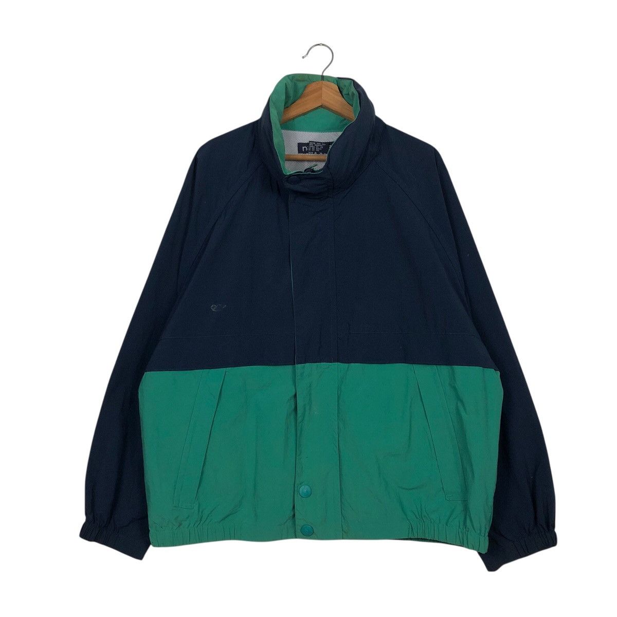 Nautica 📌Vintage Bomber Jacket Nautica Big Logo Back Hit Size US L / EU 52-54 / 3 - 3 Thumbnail