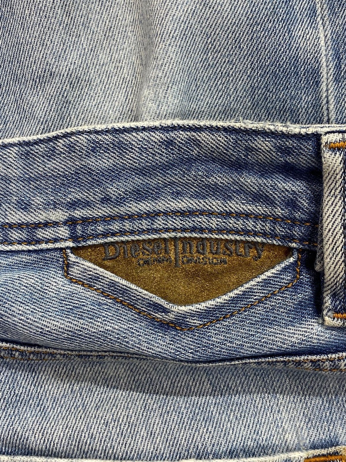 Diesel Diesel Industry Brand Faded Blue Wash Distress Style Jeans Size US 32 / EU 48 - 14 Thumbnail