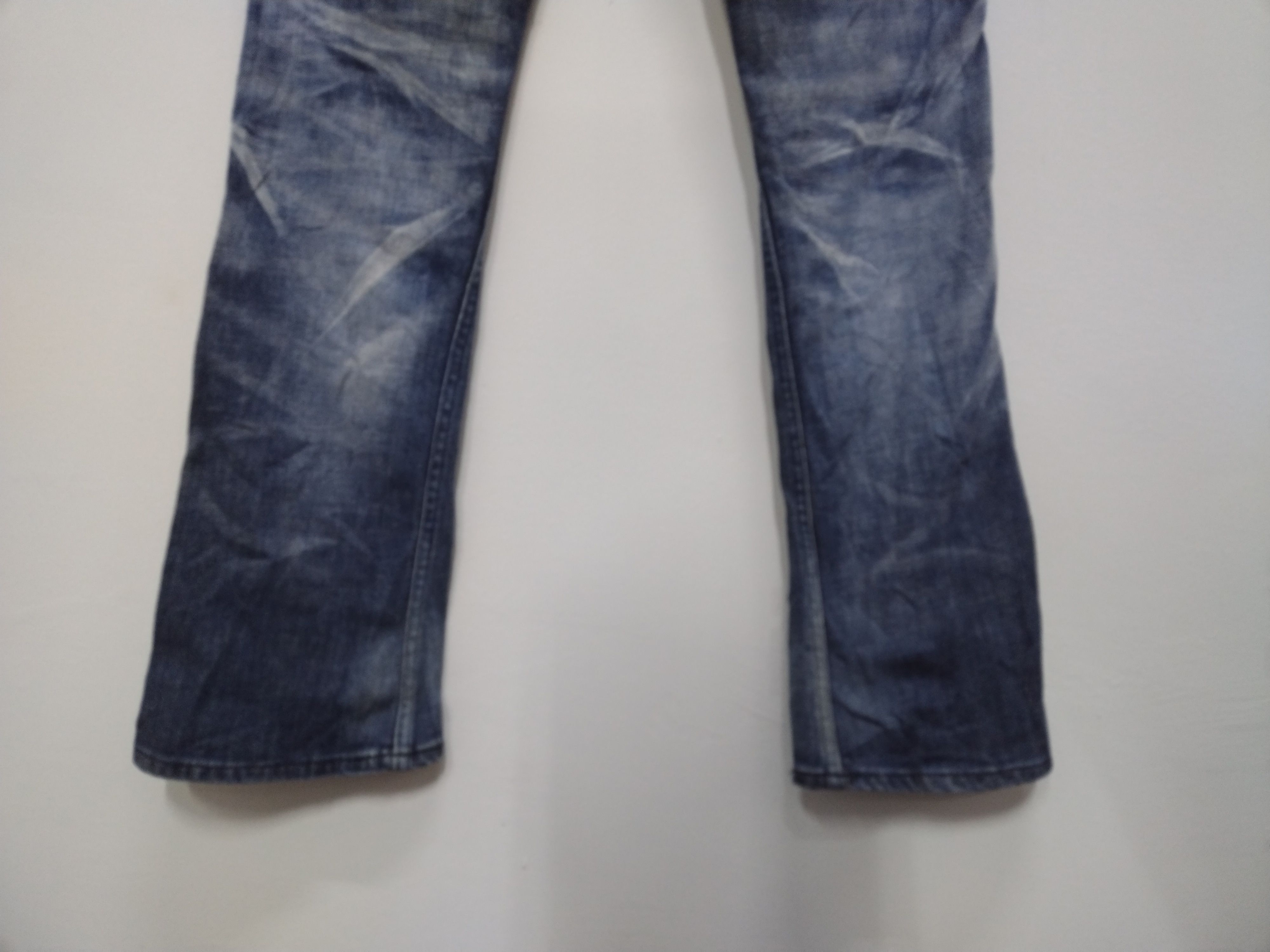 Japanese Brand Vintage BLUEWAY flared jeans nice design & character Size US 33 - 15 Thumbnail