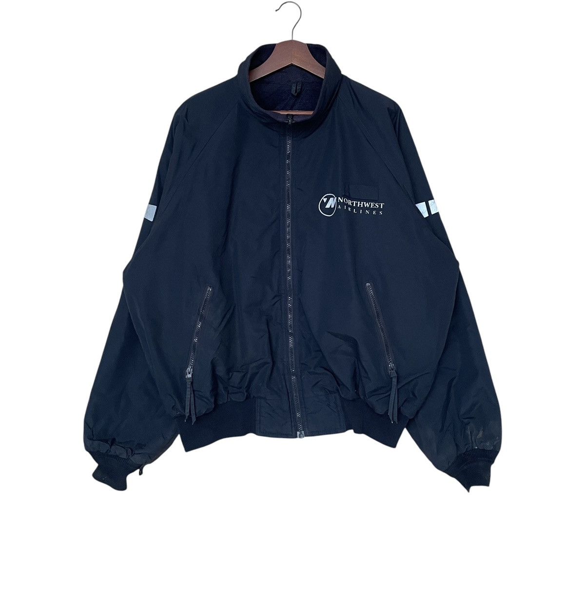 Vintage Vintage Brand Northwest Airlines Bomber Jacket 1990s Size US XL / EU 56 / 4 - 1 Thumbnail