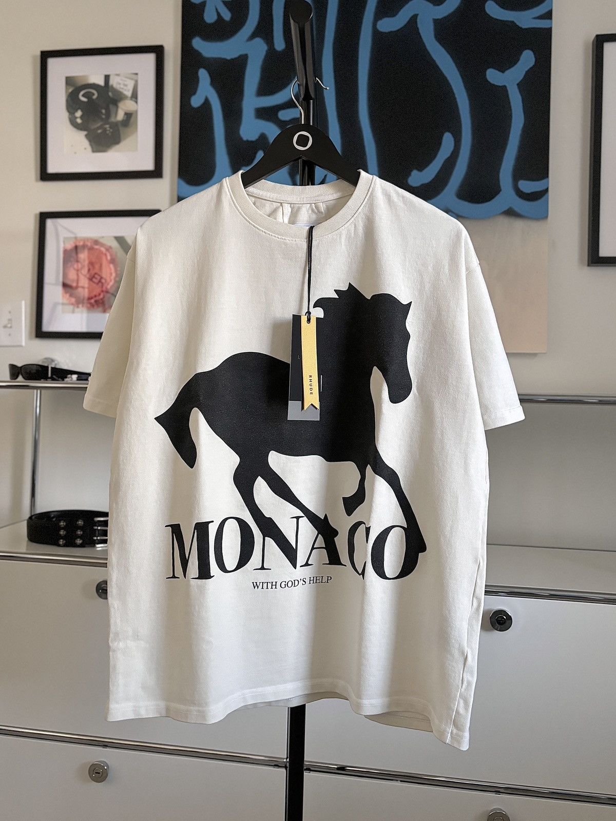 Rhude RHUDE HORSE THICK MONACO TEE Size US S / EU 44-46 / 1 - 2 Thumbnail