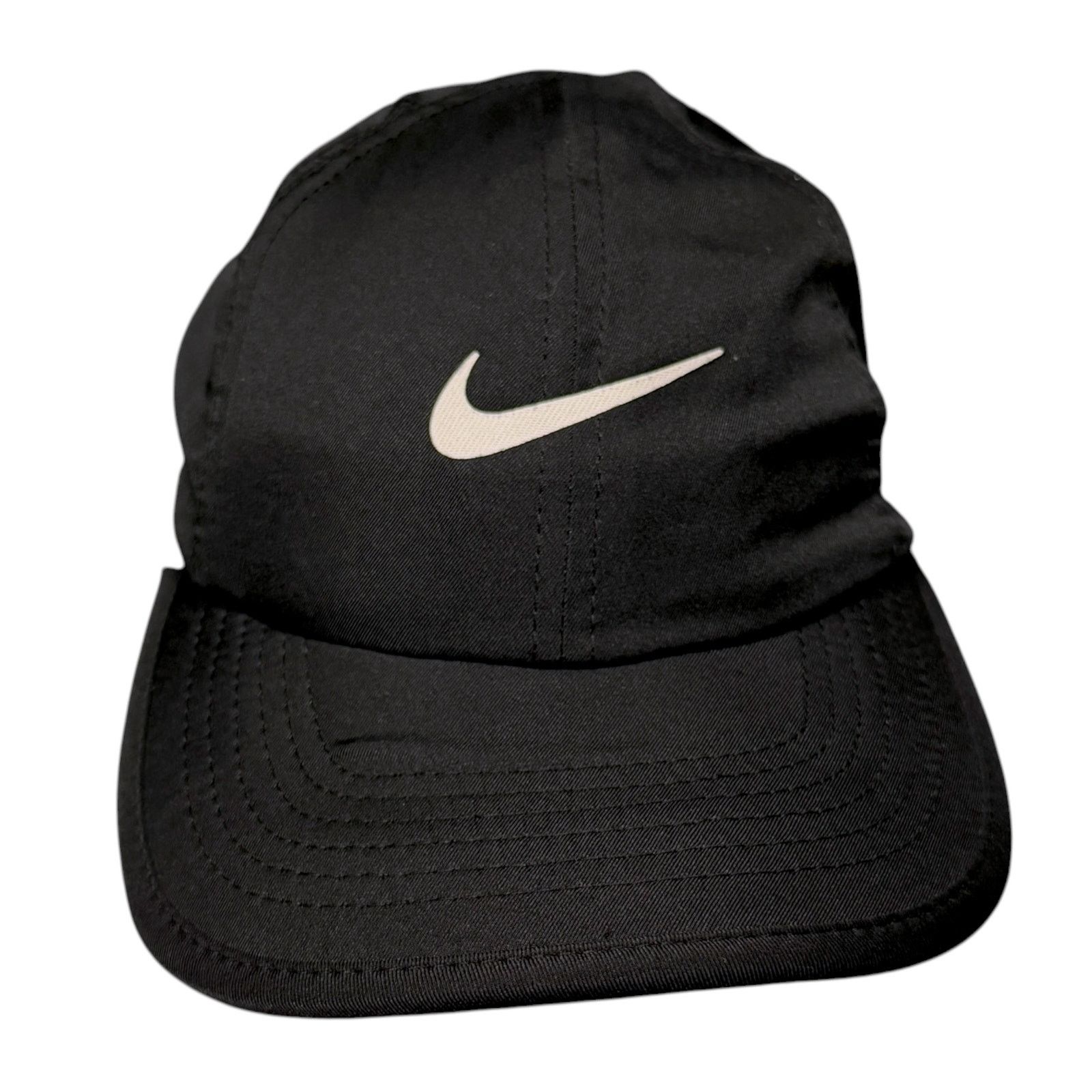 Nike Nike Featherlight Dri-FIT Running Cap Hat Black Adjustable Size ONE SIZE - 2 Thumbnail