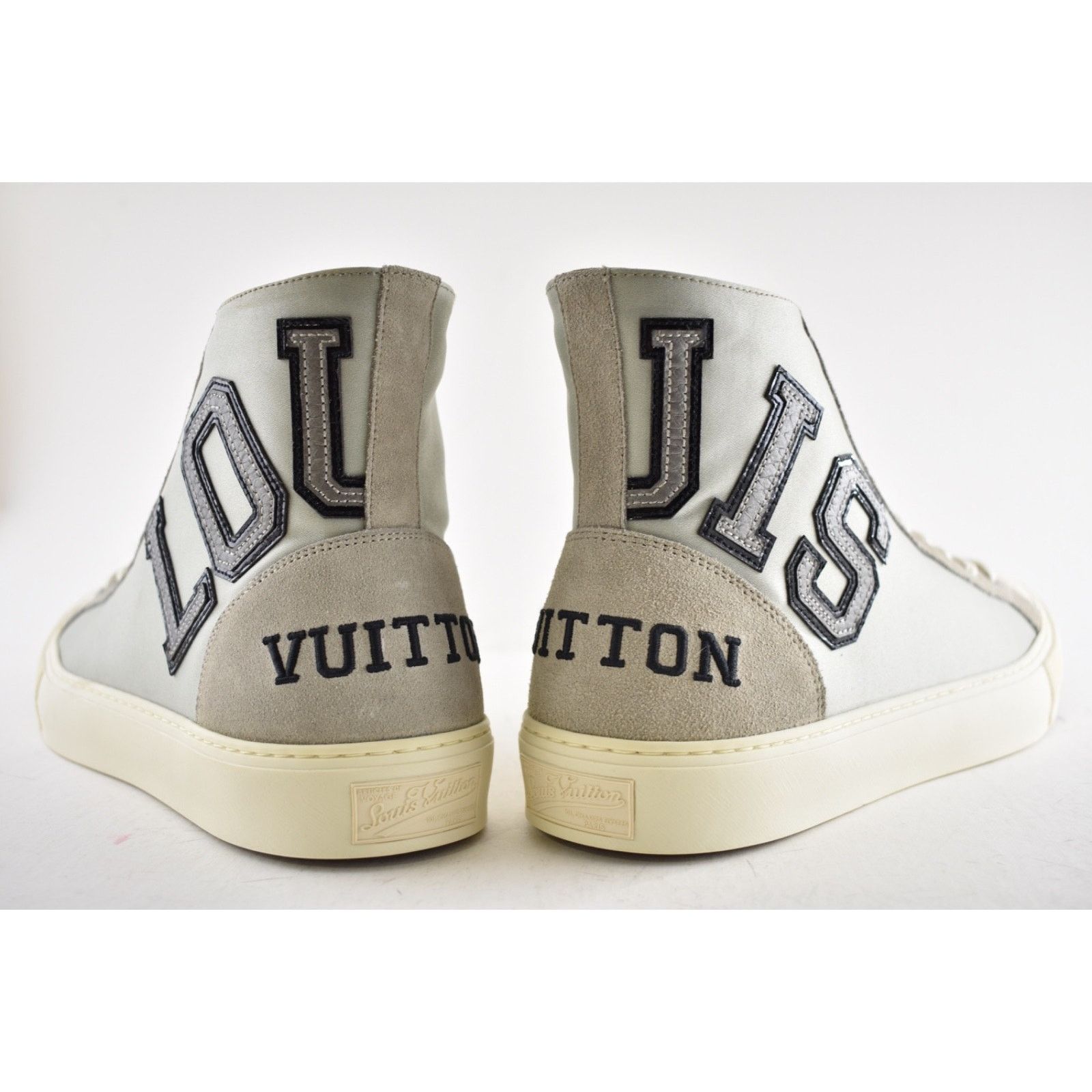 Louis Vuitton Louis Vuitton Tattoo Grey Satin Suede Kim Jones High Top Size US 9 / EU 42 - 11 Thumbnail