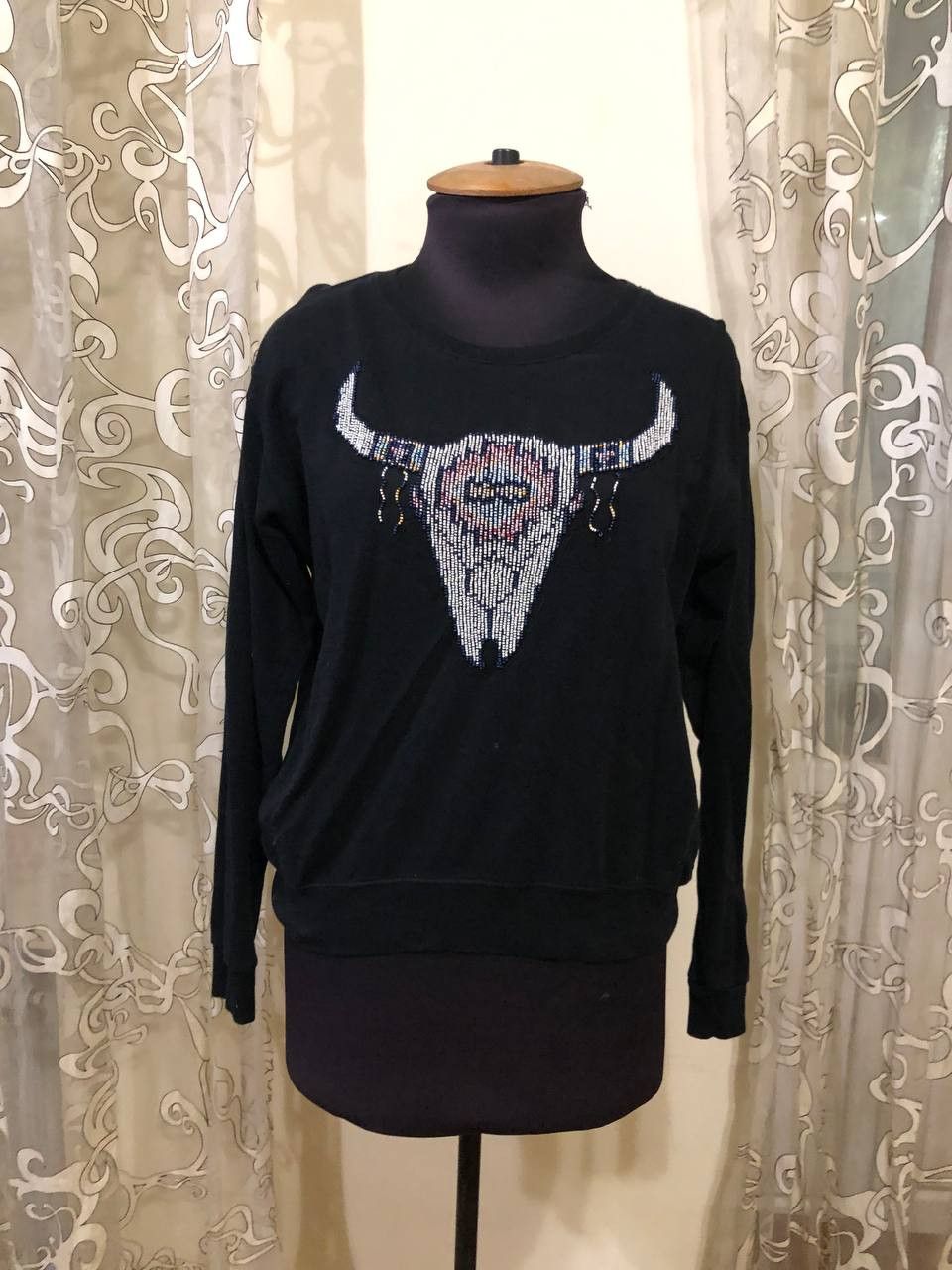Polo Ralph Lauren Ralph Lauren Beads Bison Skull Native American Sweatshirt Size S / US 4 / IT 40 - 1 Thumbnail