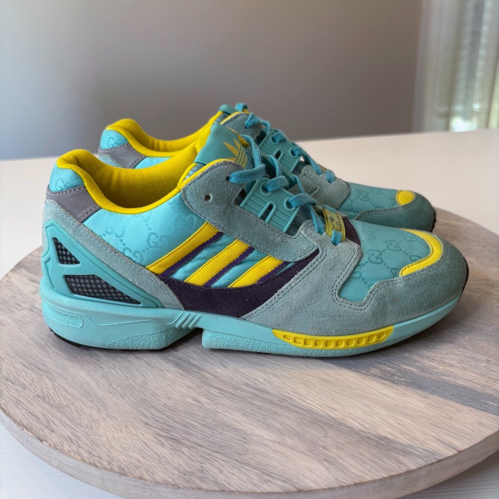 Adidas Gucci Adidas ZX 8000 Aqua Monogram Athletic Sneakers Sz 6.5 Size US 6.5 / IT 36.5 - 4 Thumbnail