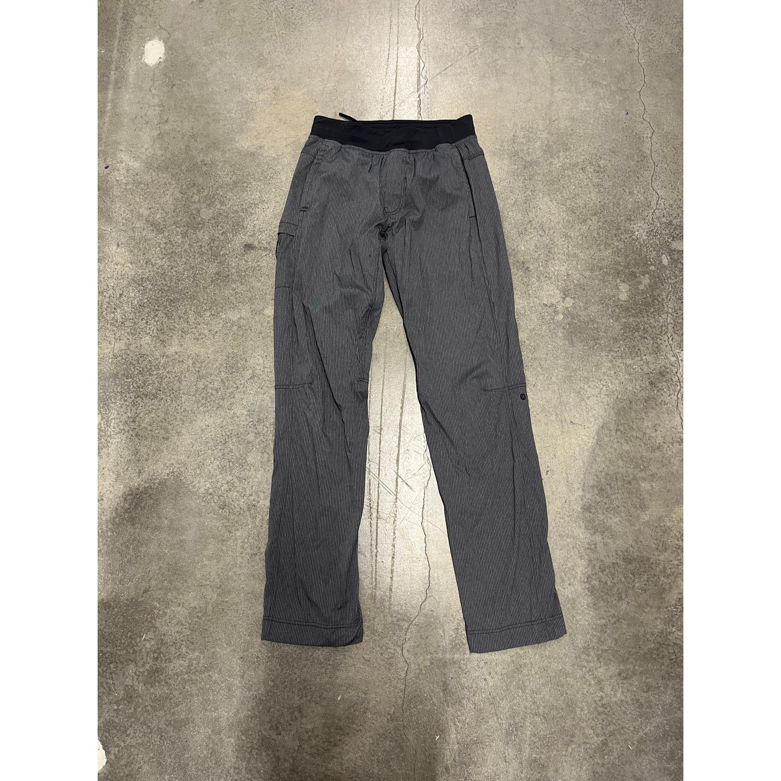 Lululemon Lululemon Men’s Dark Gray Stripe Cargo Pants Medium. EUC Size US 33 - 1 Thumbnail