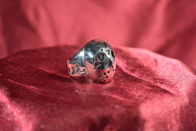 Jewelry Friday the 13th Jewelry Rings Chrome Ring (Size 7-13) Size ONE SIZE - 2 Thumbnail