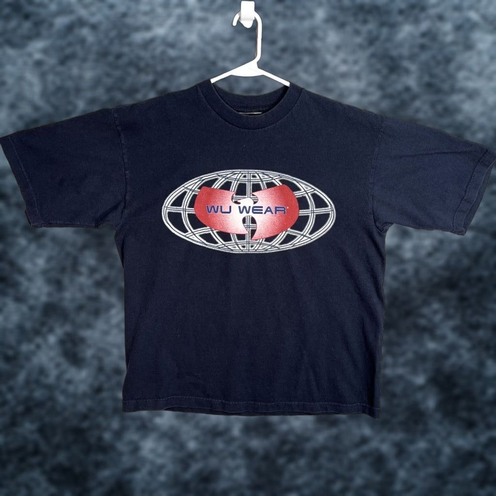 Vintage VINTAGE Wu Wear Wu-Tang Clan Rap T-Shirt Cotton Short Sleeve Adult Large Blue 90s Mens Size US L / EU 52-54 / 3 - 1 Thumbnail