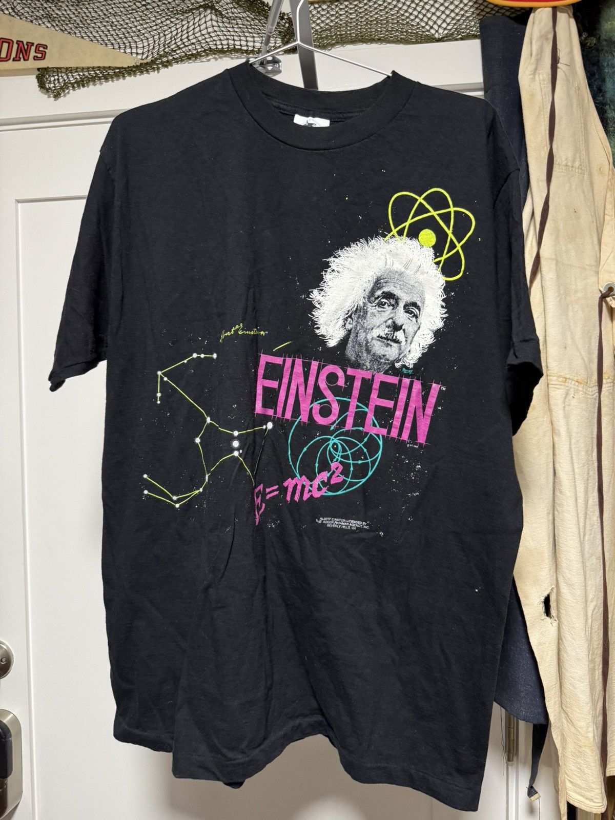 Vintage Vintage Albert Einstein 1987 shirt rare Size US XL / EU 56 / 4 - 1 Thumbnail