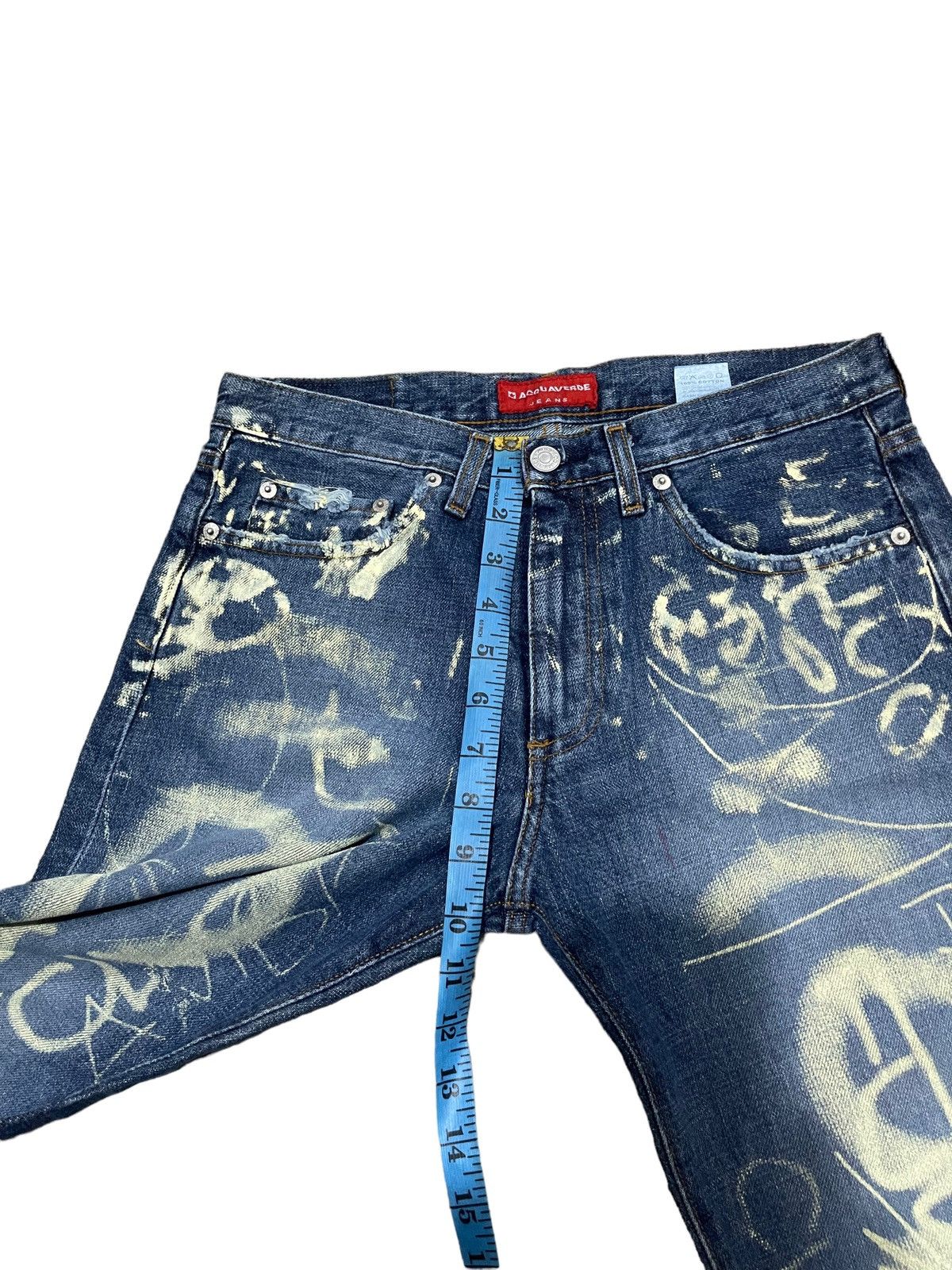 Japanese Brand Rare ! Vintage Acquaverde Traditional Flared Denim Jeans Size US 28 / EU 44 - 17 Thumbnail