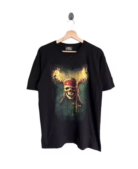 Vintage Vintage Pirates Of Caribbean Movies Tshirt Size US L / EU 52-54 / 3 - 1 Thumbnail