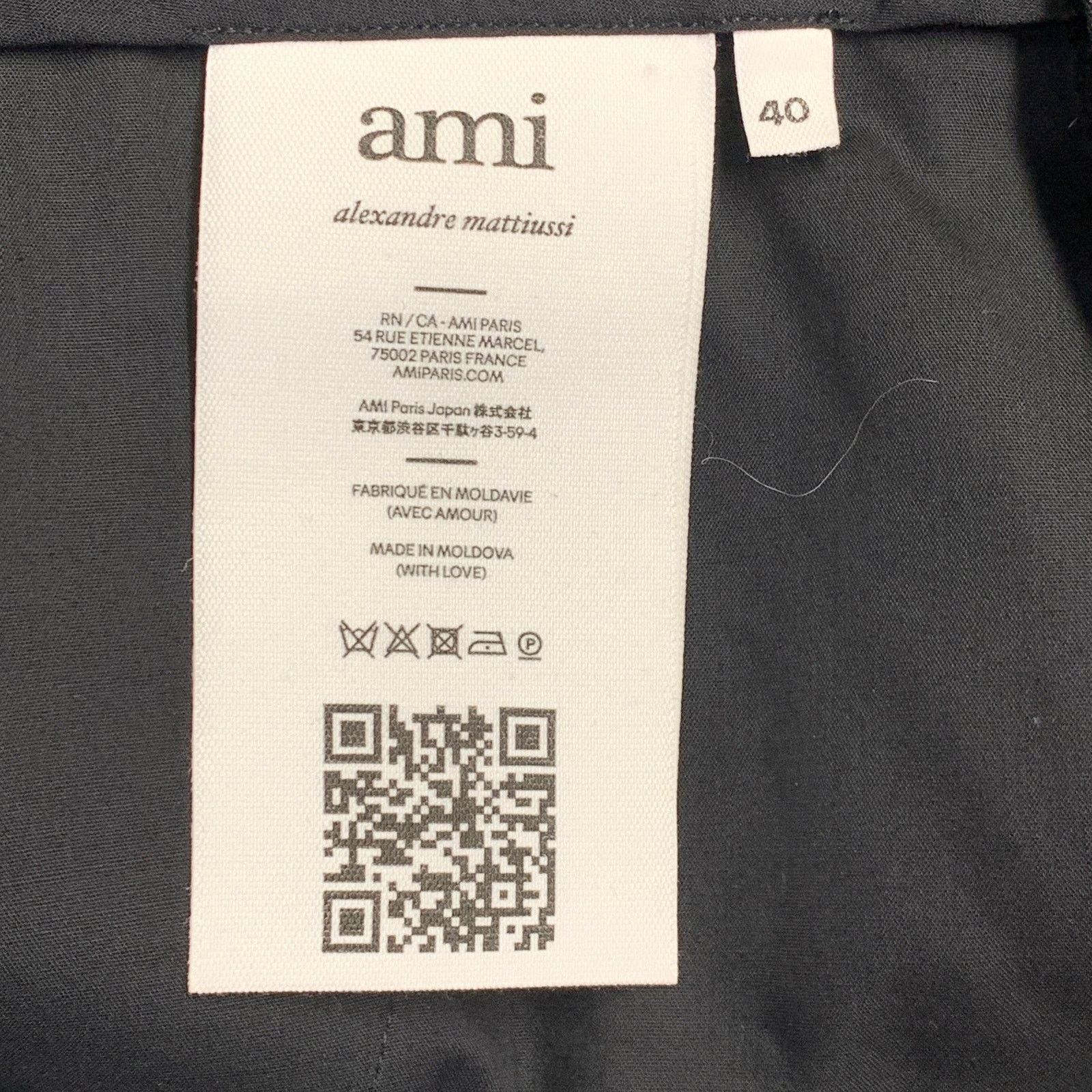 AMI Size 34 Black Mohair Virgin Wool Dress Pants Size US 34 / EU 50 - 4 Thumbnail