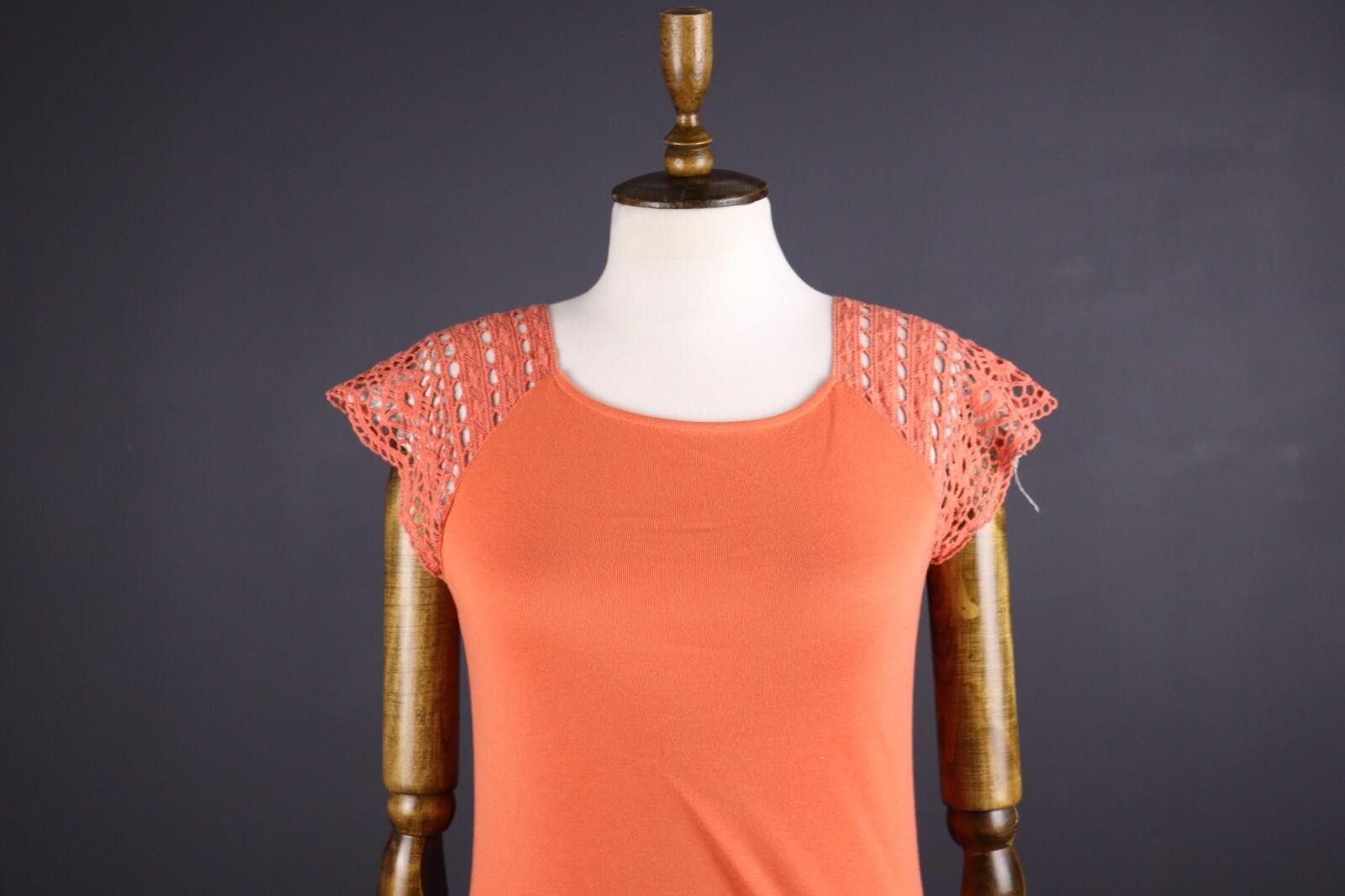 Lauren Ralph Lauren Lauren Ralph Lauren Orange Lace Shift Midi Dress Size S Size S / US 4 / IT 40 - 2 Thumbnail