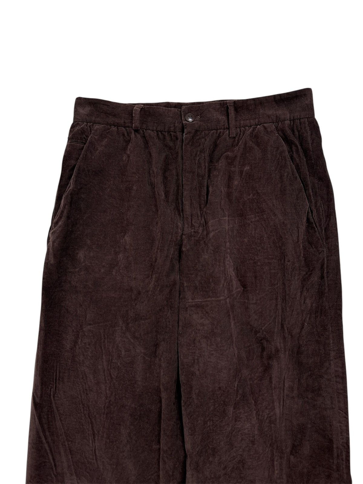 Miu Miu Fall 1999 Wide Leg Corduroy Trousers Size US 30 / EU 46 - 3 Thumbnail
