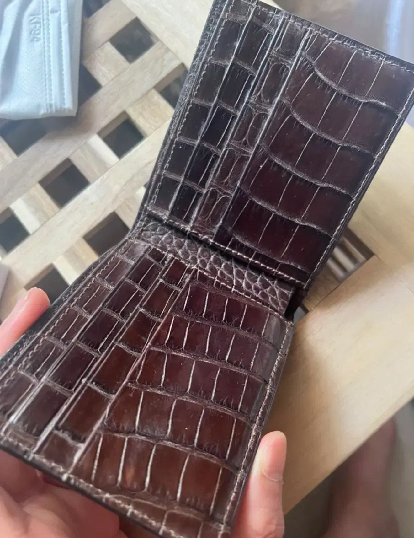 Other Infinito Crocodile Wallet Size ONE SIZE - 2 Thumbnail