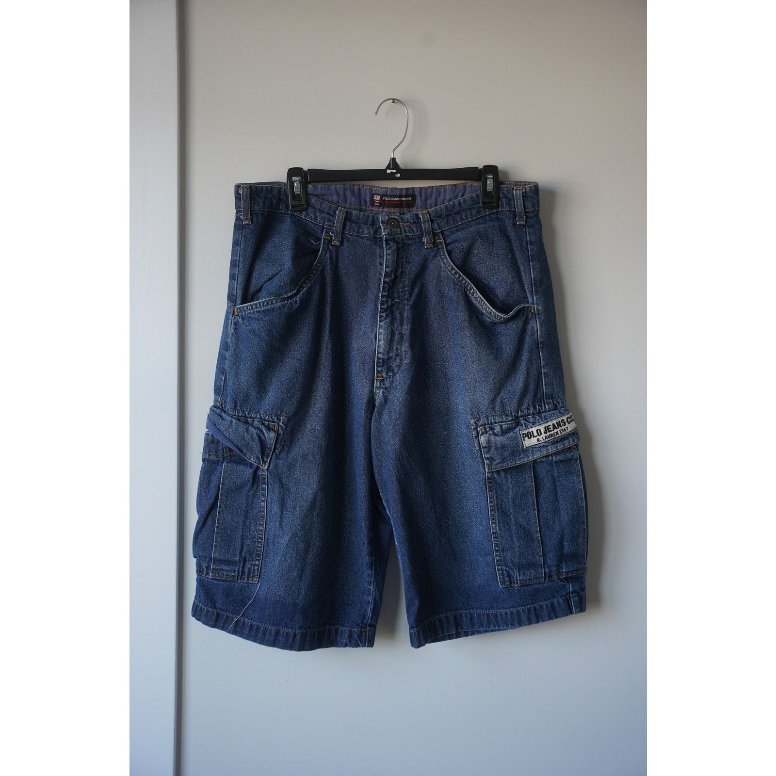 Polo Ralph Lauren Polo Jeans Co Freight Cargo Jorts Shorts Blue Size US 34 / EU 50 - 1 Thumbnail