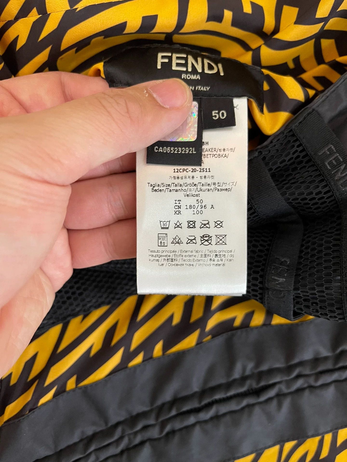 Fendi Fendi Double-Sided Full Logo/Workwear Jkt 50, Detach Sleeves Size US M / EU 48-50 / 2 - 8 Thumbnail