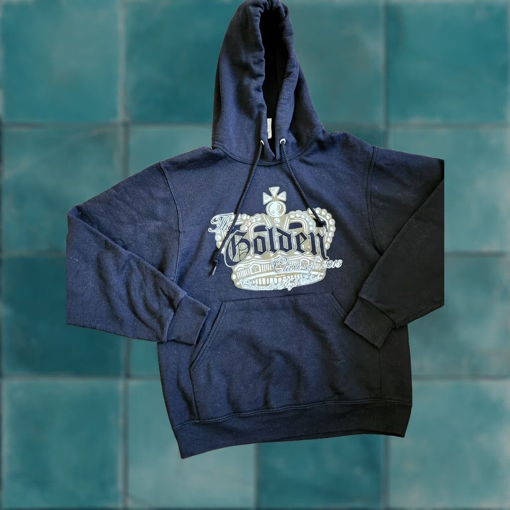 Jerzees Chatsworth High School Golden Class Of 2013 Custom Hoodie Bubbles - Size S - Black - Pullover - Hooded - Pockets - Unisex Adults - JERZEES Size US S / EU 44-46 / 1 - 1 Thumbnail