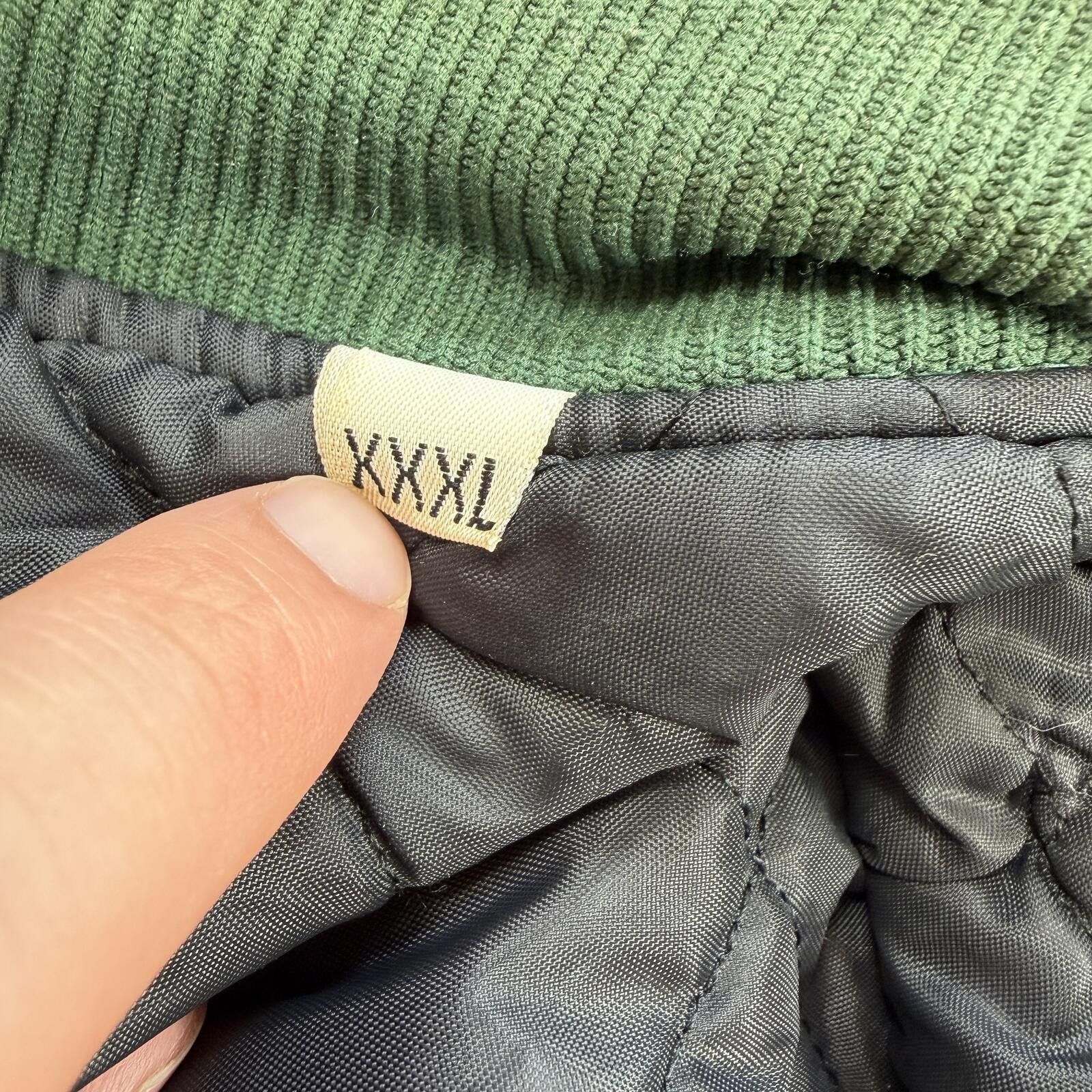 Other Vintage Notre Dame Varsity Jacket Green Wool Leather XXL Size US XXL / EU 58 / 5 - 5 Thumbnail