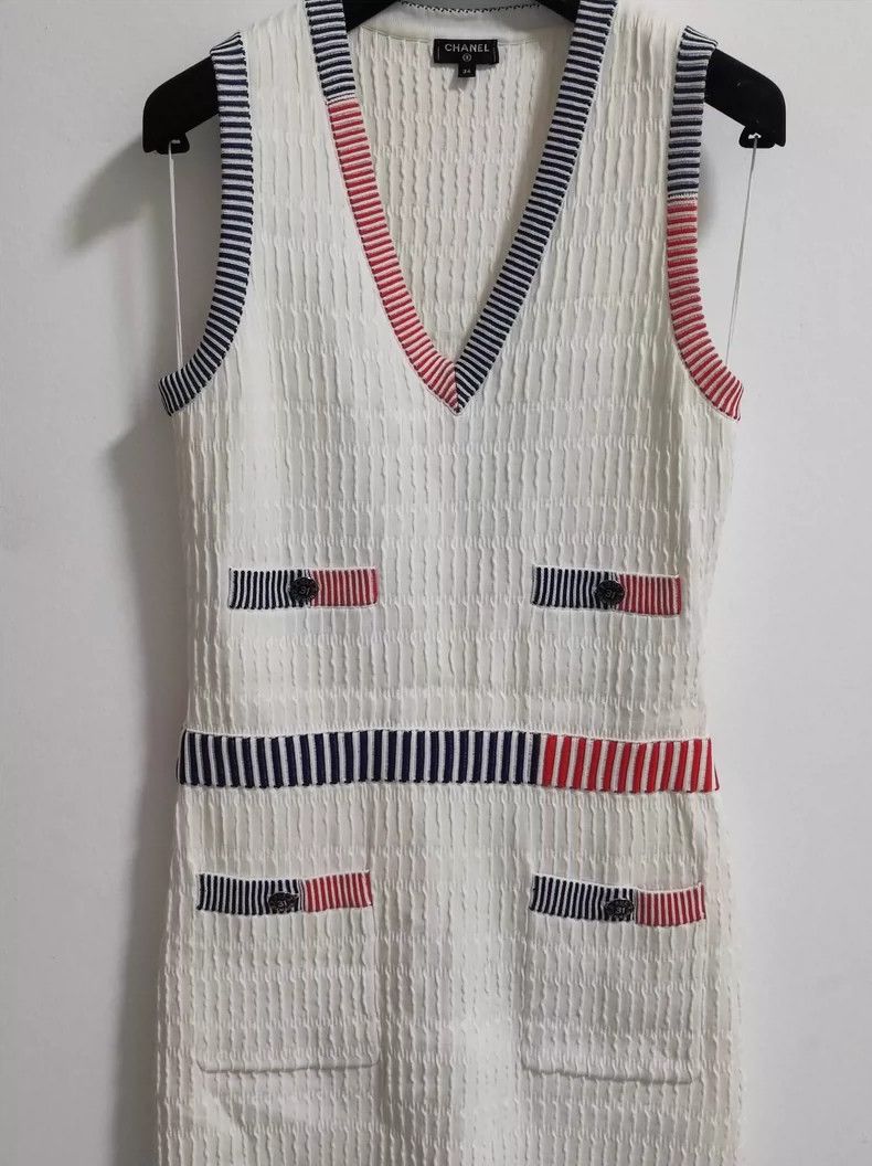 Chanel Chanel Number 31 knitted sleeveless dress Size XXS / US 00 / IT 34 - 8 Thumbnail