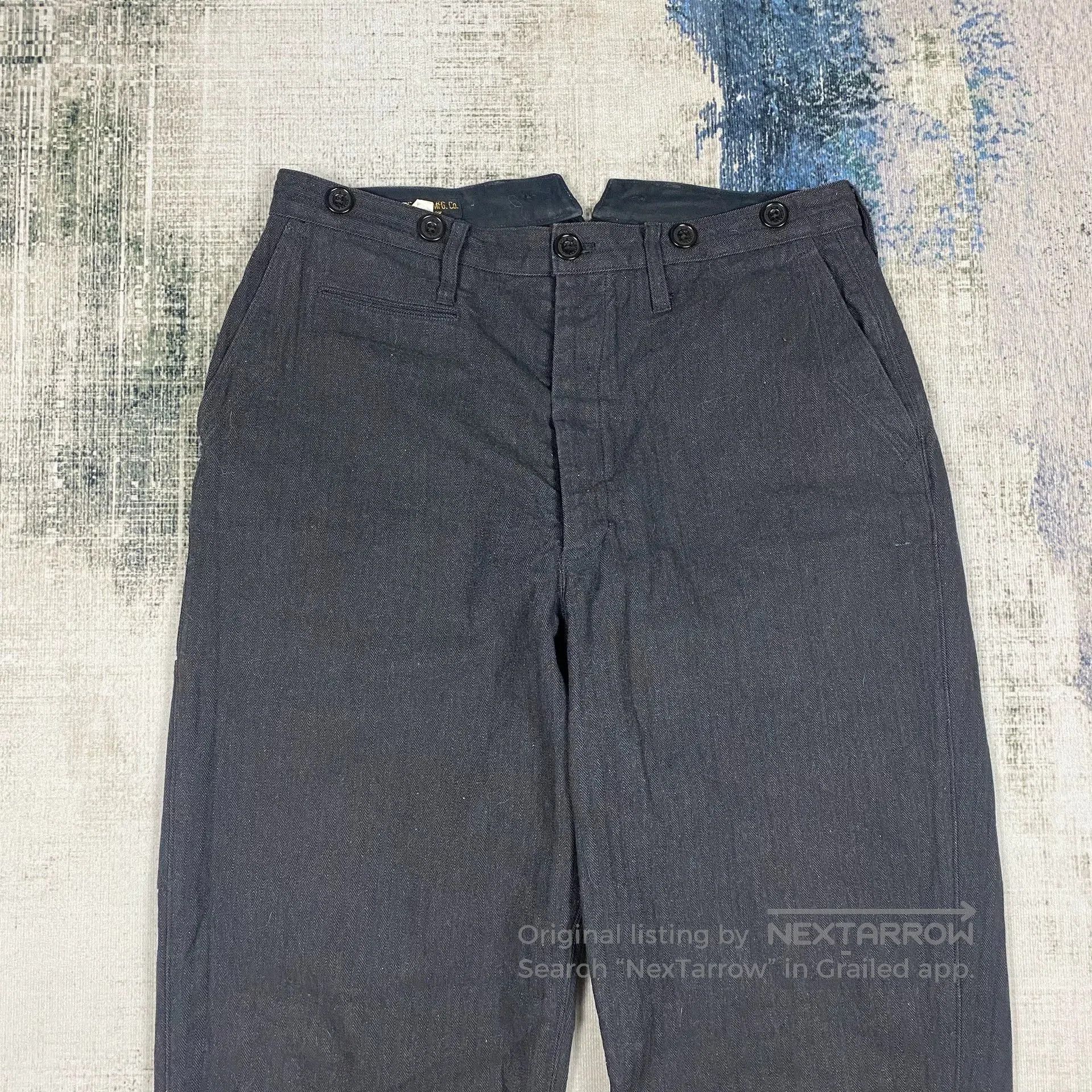 Freewheelers FREEWHEELERS Herringbone Casual Pants. Size US 34 / EU 50 - 2 Thumbnail