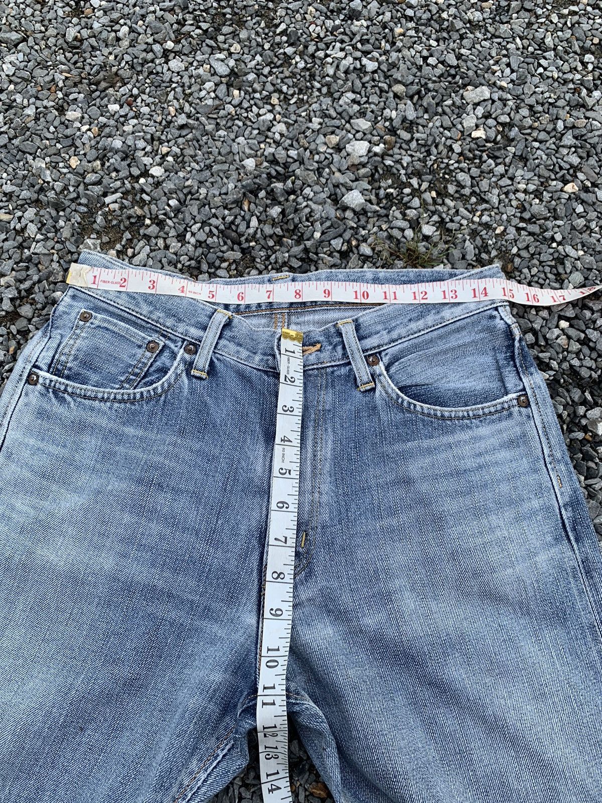 Edwin VINTAGE EDWIN 505ZX SELVEDGE FADED JAPANESE DISTRESSED DENIM Size US 30 / EU 46 - 16 Thumbnail