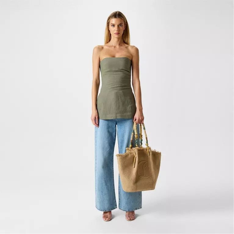 Christian Louboutin o1bcso1str0825 Size:OS/By My Side Tote Bag in Beige Size ONE SIZE - 5 Thumbnail