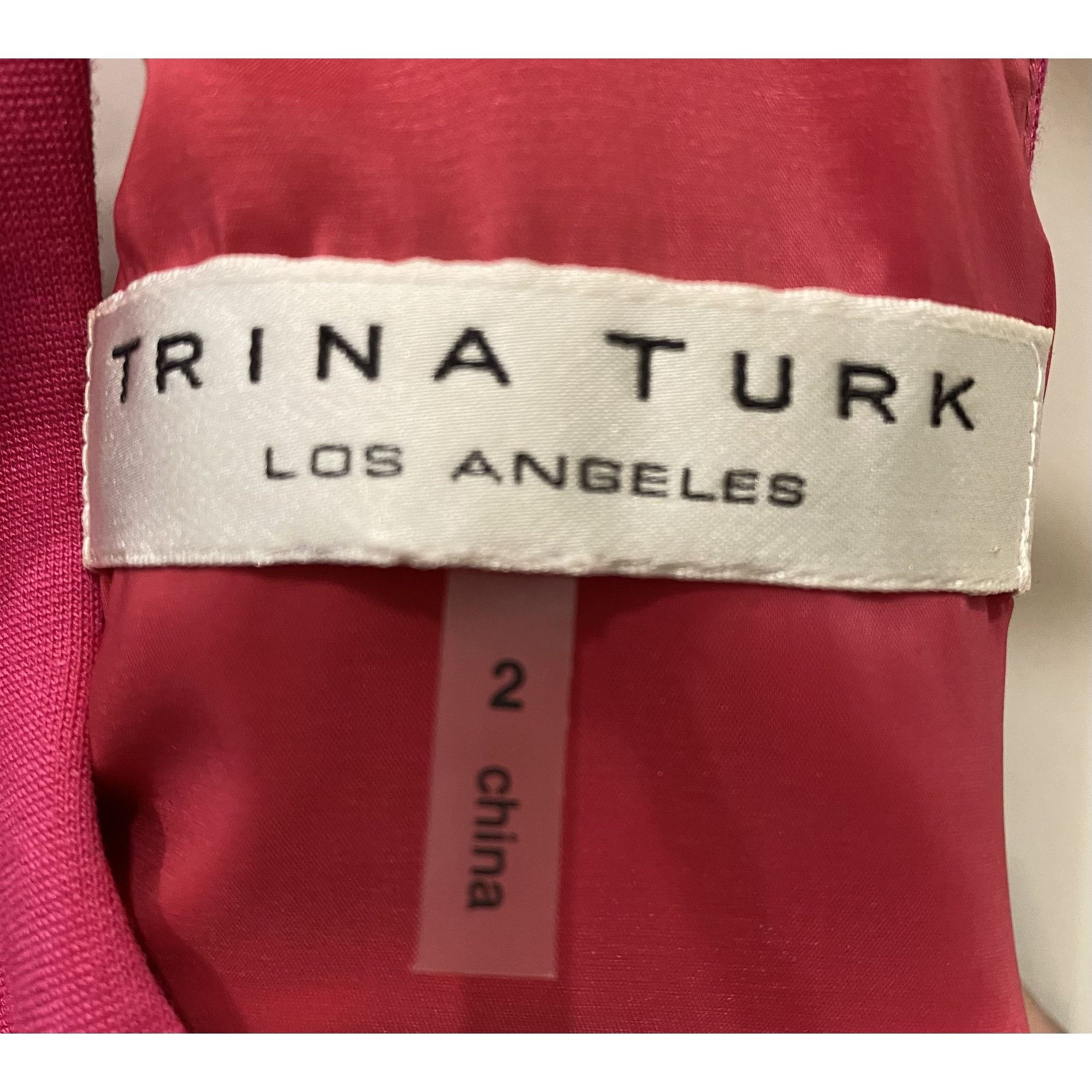 Trina Turk Trina Turk Pink Sleeveless Pleated Sheath Dress Size 2 barbi Size XS / US 0-2 / IT 36-38 - 6 Thumbnail