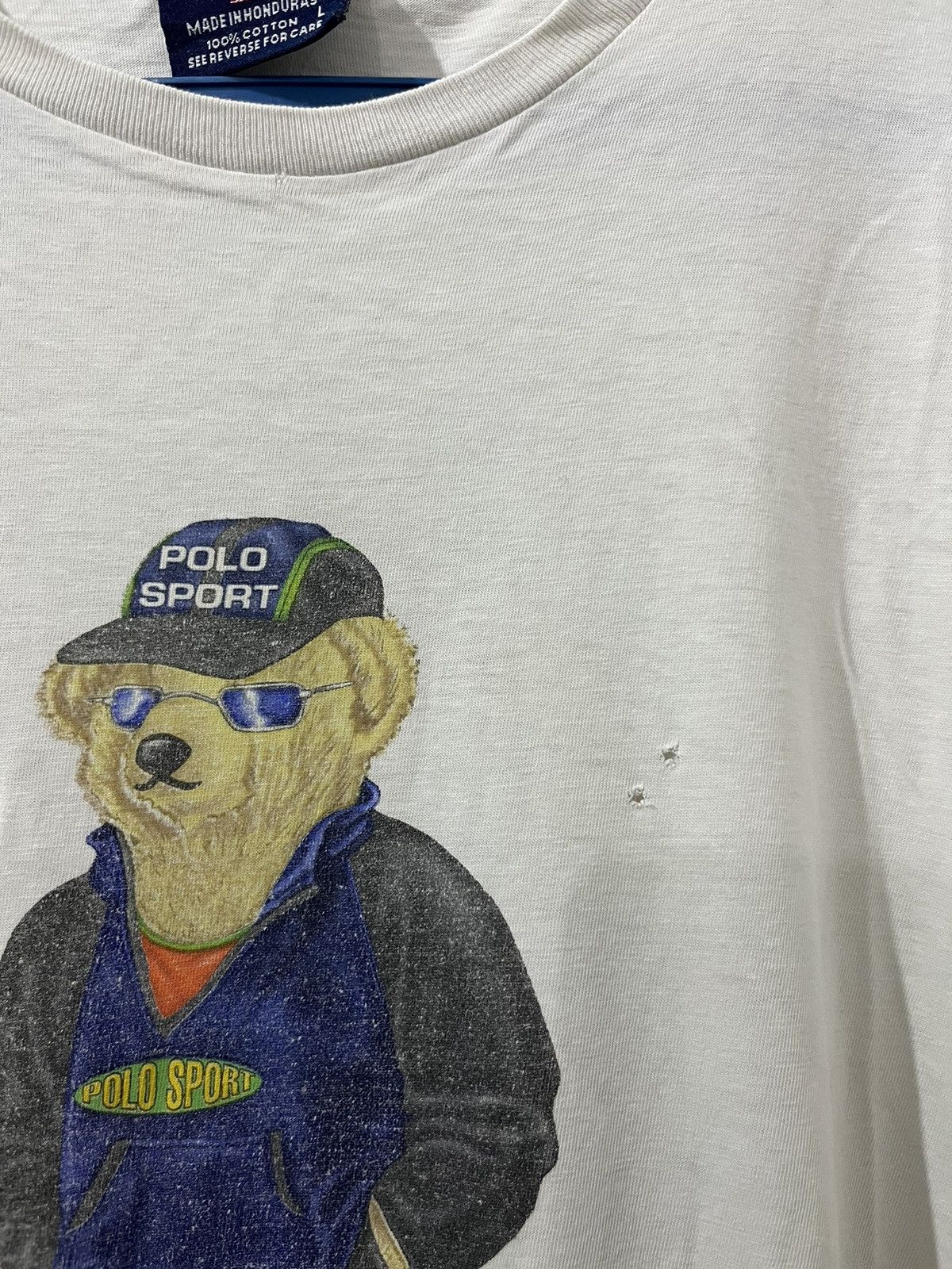 Vintage Vintage Polo Bear Polo RL RRL Polo Sport Distressed T Shirts Size US L / EU 52-54 / 3 - 4 Thumbnail