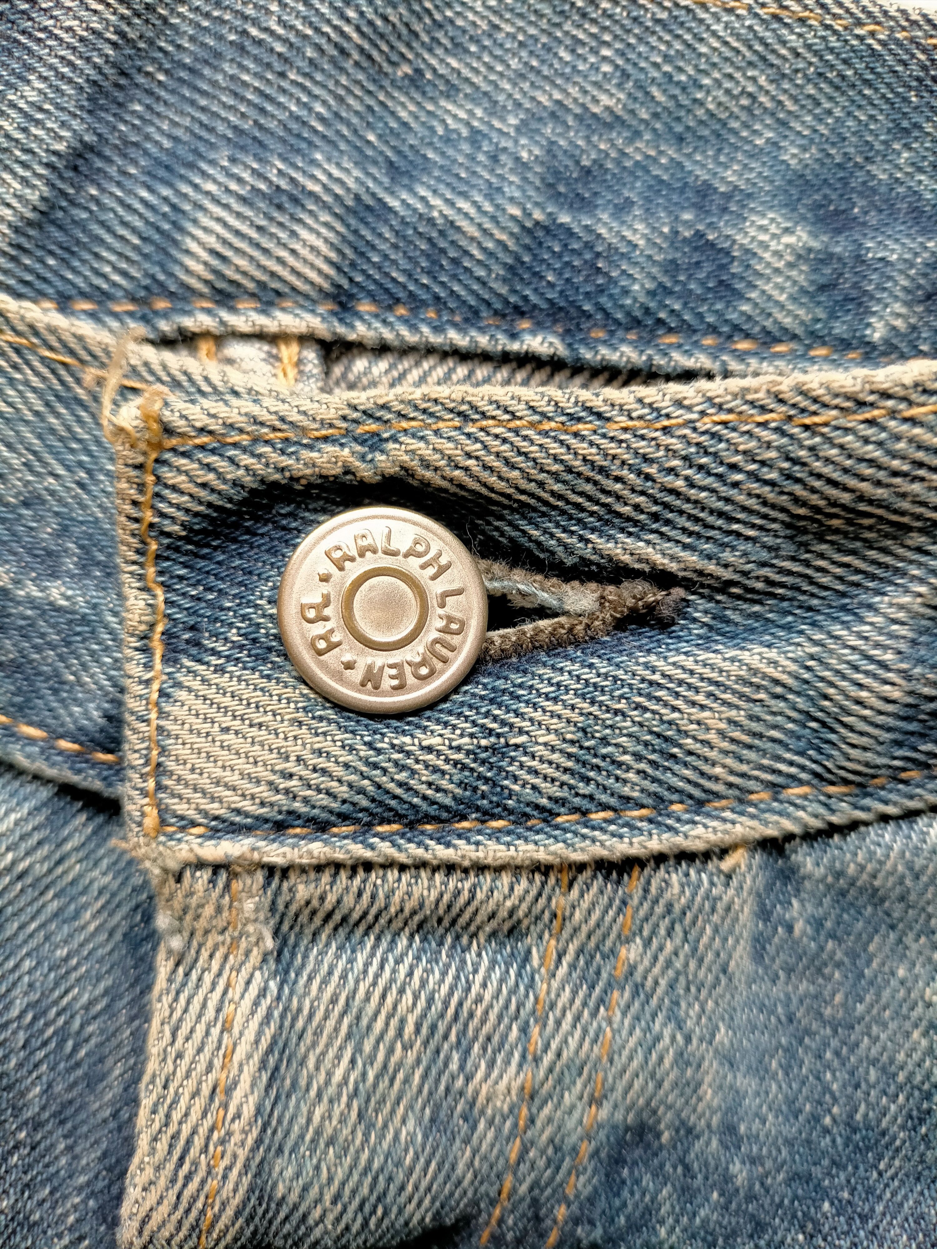 RRL Ralph Lauren RRL Ralph Lauren Selvedge Distressed Blue Jeans Size US 34 / EU 50 - 21 Thumbnail