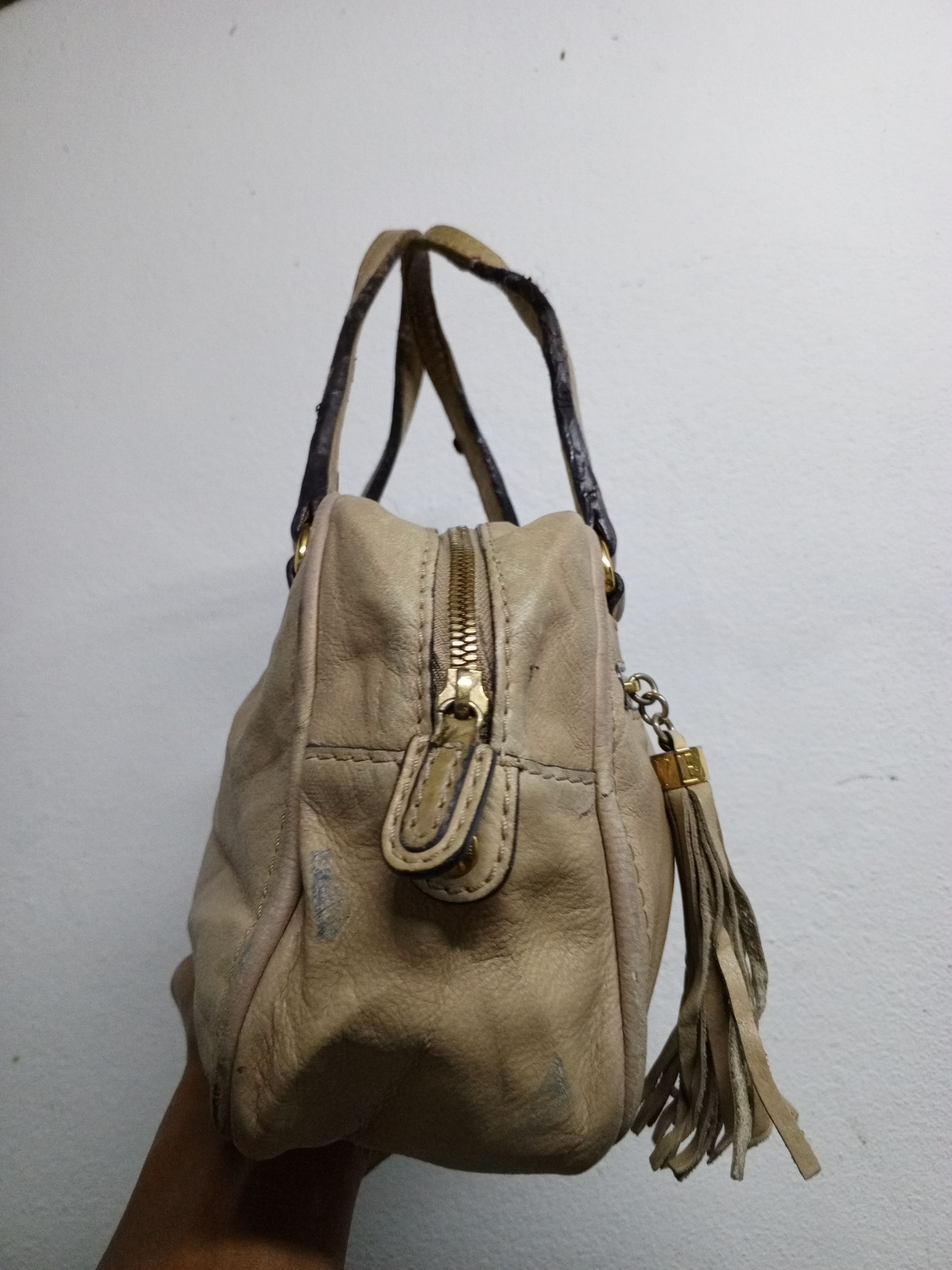 Loewe LOEWE 340712 BEIGE LEATHER HANDLE BAGS Size ONE SIZE - 3 Thumbnail