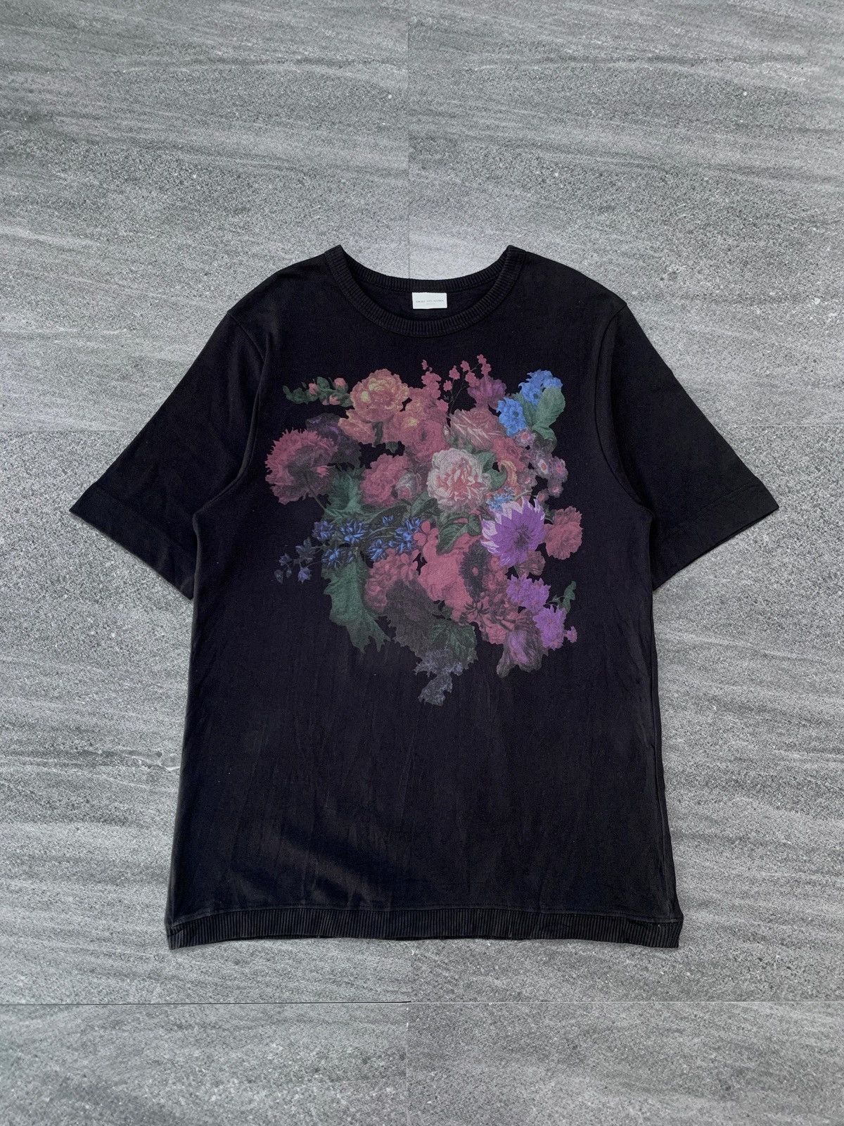 Dries Van Noten Flower/Flor Printed Ribbed Tee Size US M / EU 48-50 / 2 - 2 Thumbnail