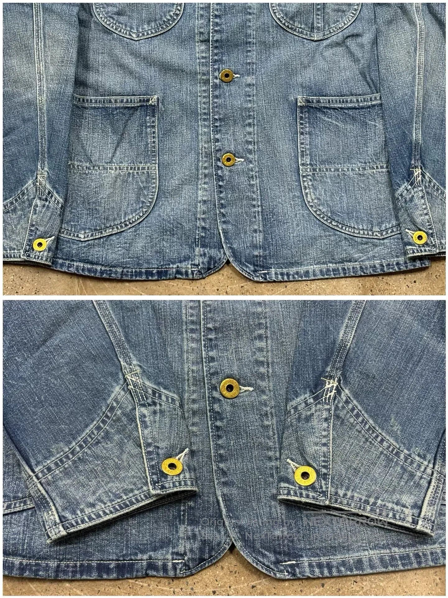 RRL Ralph Lauren RRL Double RL Indigo Denim Jacket with Corduroy Collar. Size US S / EU 44-46 / 1 - 7 Thumbnail
