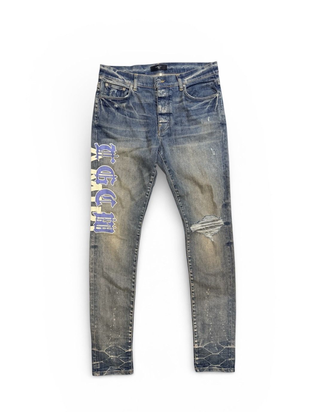 Amiri TCGW AMIRI jeans Blue Size 33 ($920 Retail) Size US 33 - 1 Thumbnail