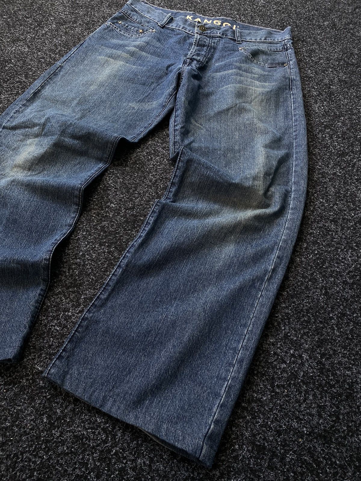 Kangol × Vintage Vintage Kangol baggy Y2K Denim Pants Size US 36 / EU 52 - 3 Thumbnail