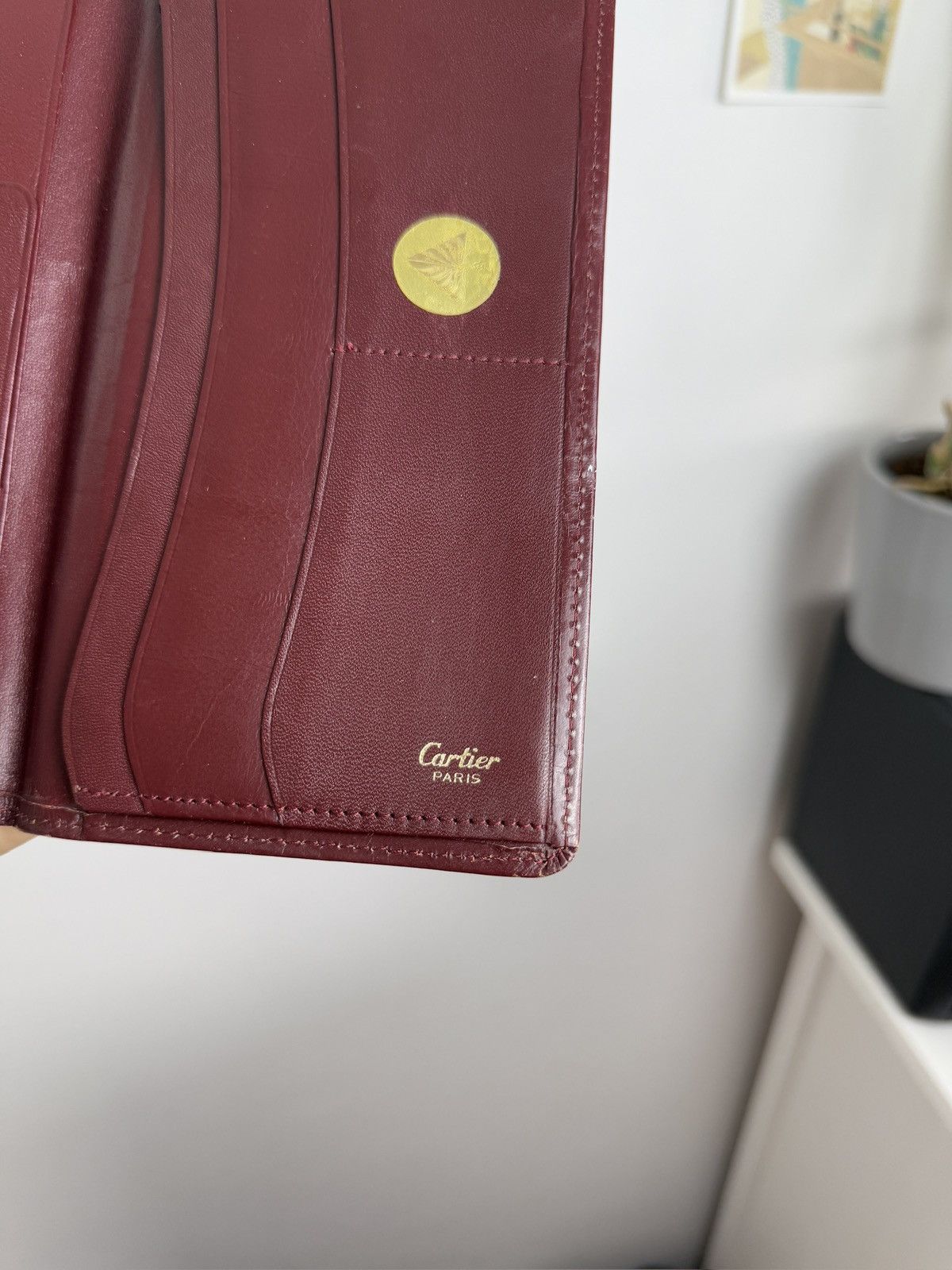 Cartier × Designer × Vintage Vintage 90s Cartier Paris big logo leather wallet luxury y2k Size ONE SIZE - 4 Thumbnail